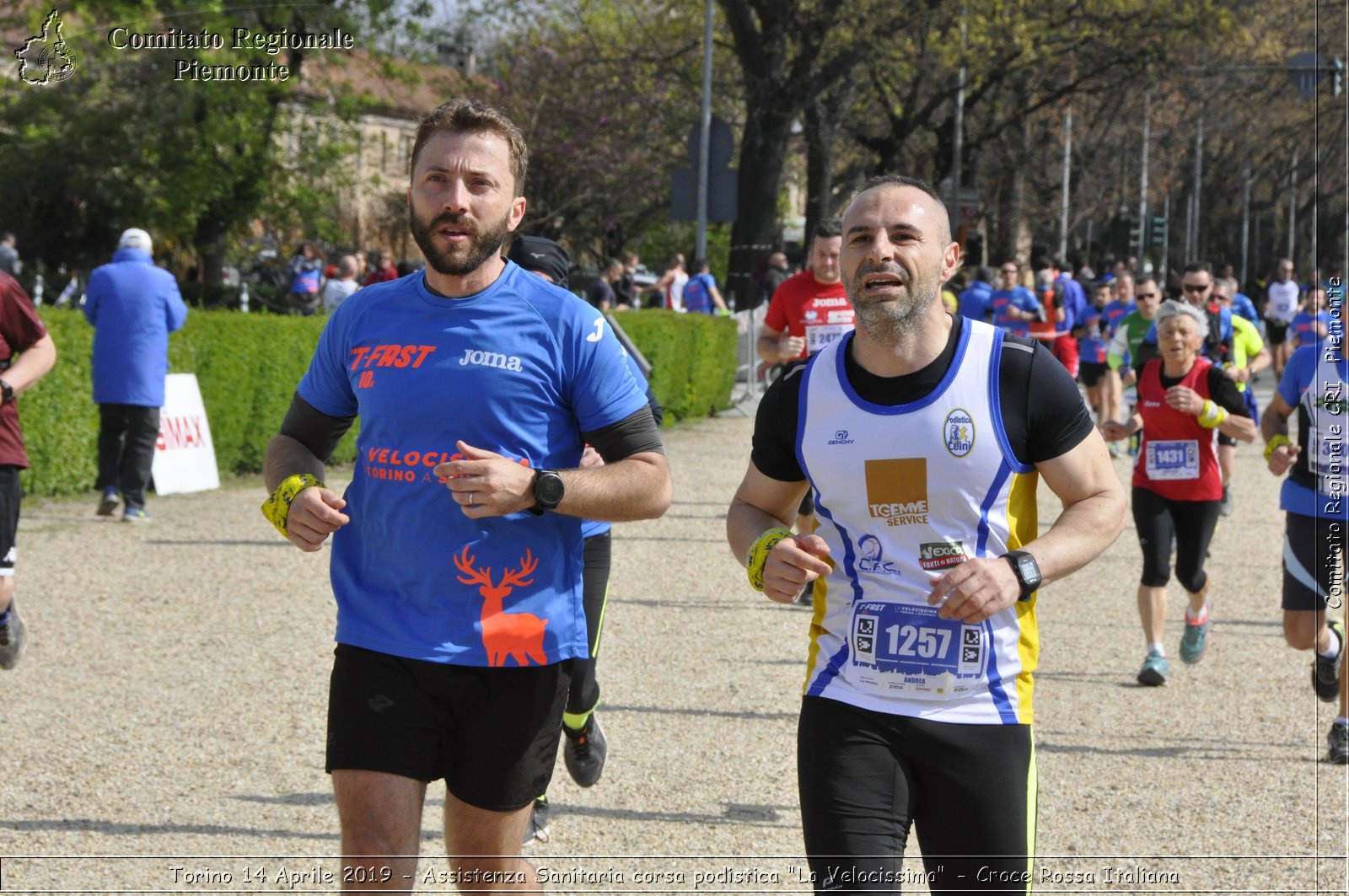 Torino 14 Aprile 2019 - Assistenza Sanitaria corsa podistica "La Velocissima" - Croce Rossa Italiana - Comitato Regionale del Piemonte