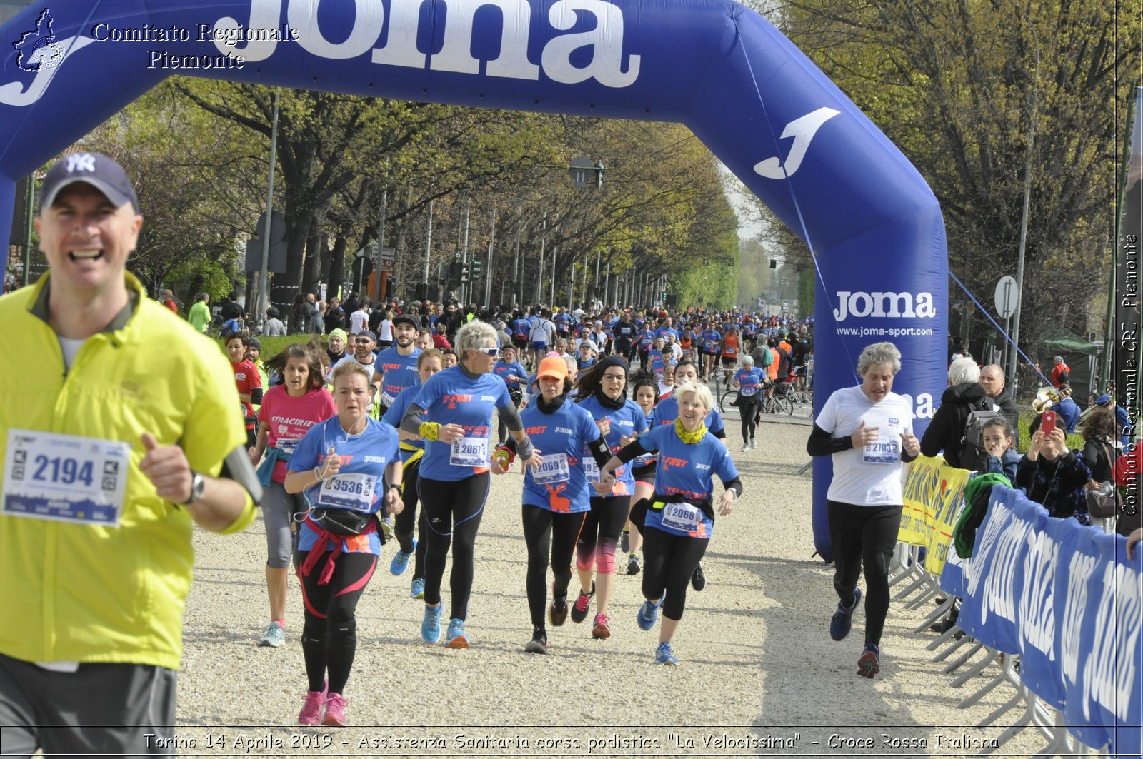 Torino 14 Aprile 2019 - Assistenza Sanitaria corsa podistica "La Velocissima" - Croce Rossa Italiana - Comitato Regionale del Piemonte