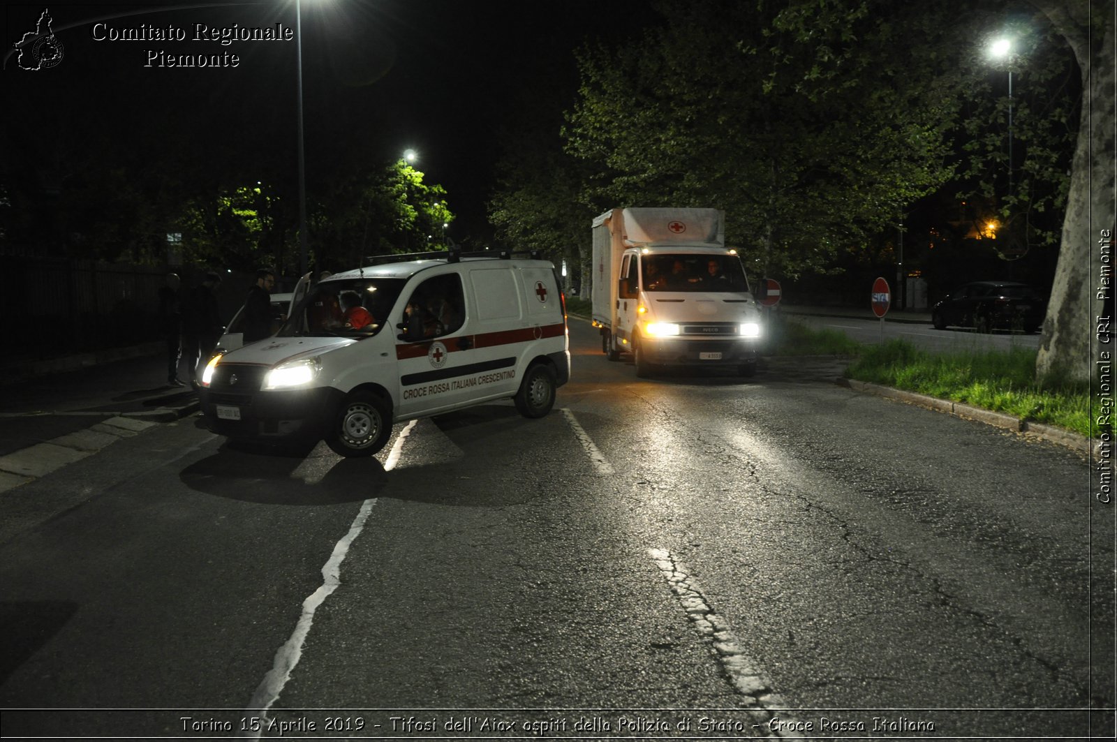 Torino 15 Aprile 2019 - Tifosi dell'Aiax ospiti della Polizia di Stato - Croce Rossa Italiana - Comitato Regionale del Piemonte