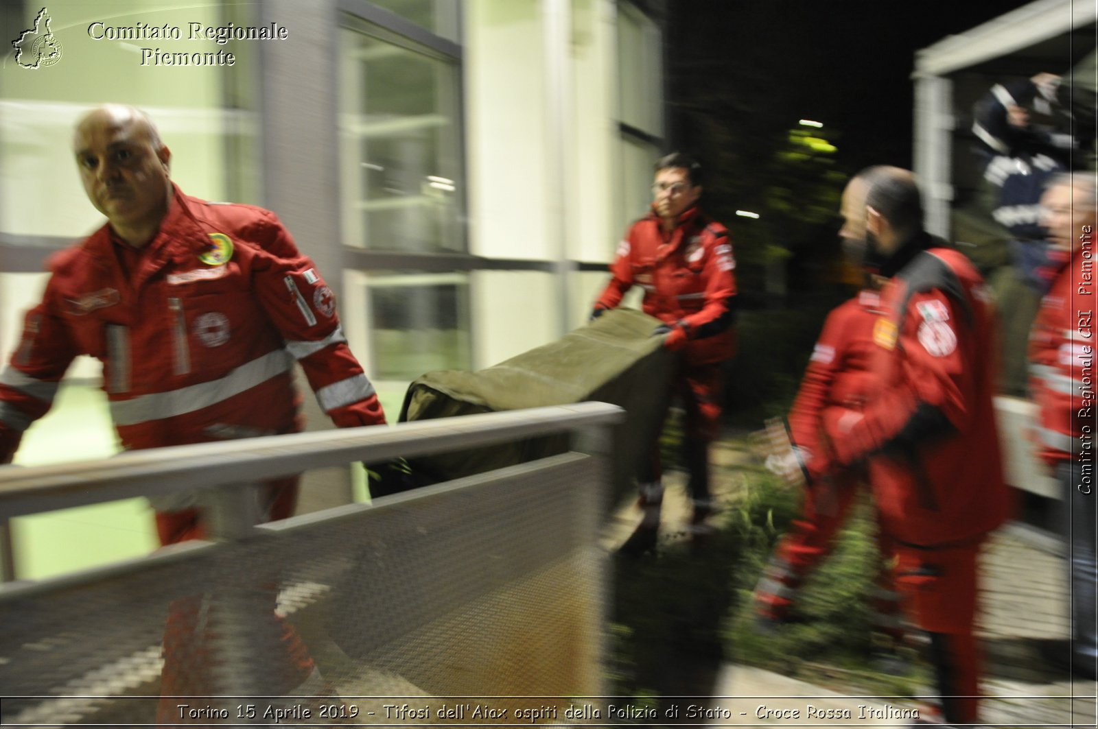 Torino 15 Aprile 2019 - Tifosi dell'Aiax ospiti della Polizia di Stato - Croce Rossa Italiana - Comitato Regionale del Piemonte