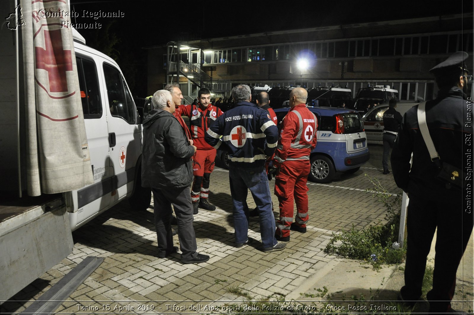 Torino 15 Aprile 2019 - Tifosi dell'Aiax ospiti della Polizia di Stato - Croce Rossa Italiana - Comitato Regionale del Piemonte