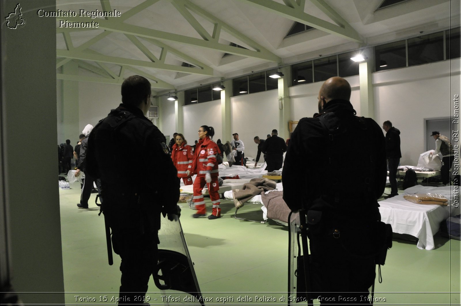 Torino 15 Aprile 2019 - Tifosi dell'Aiax ospiti della Polizia di Stato - Croce Rossa Italiana - Comitato Regionale del Piemonte