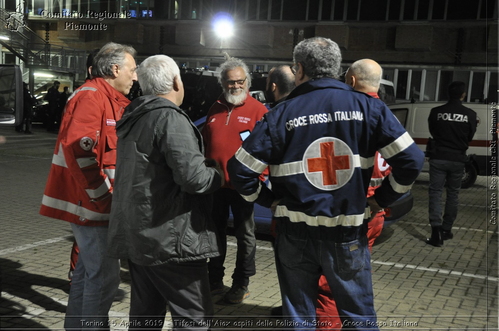 Torino 15 Aprile 2019 - Tifosi dell'Aiax ospiti della Polizia di Stato - Croce Rossa Italiana - Comitato Regionale del Piemonte