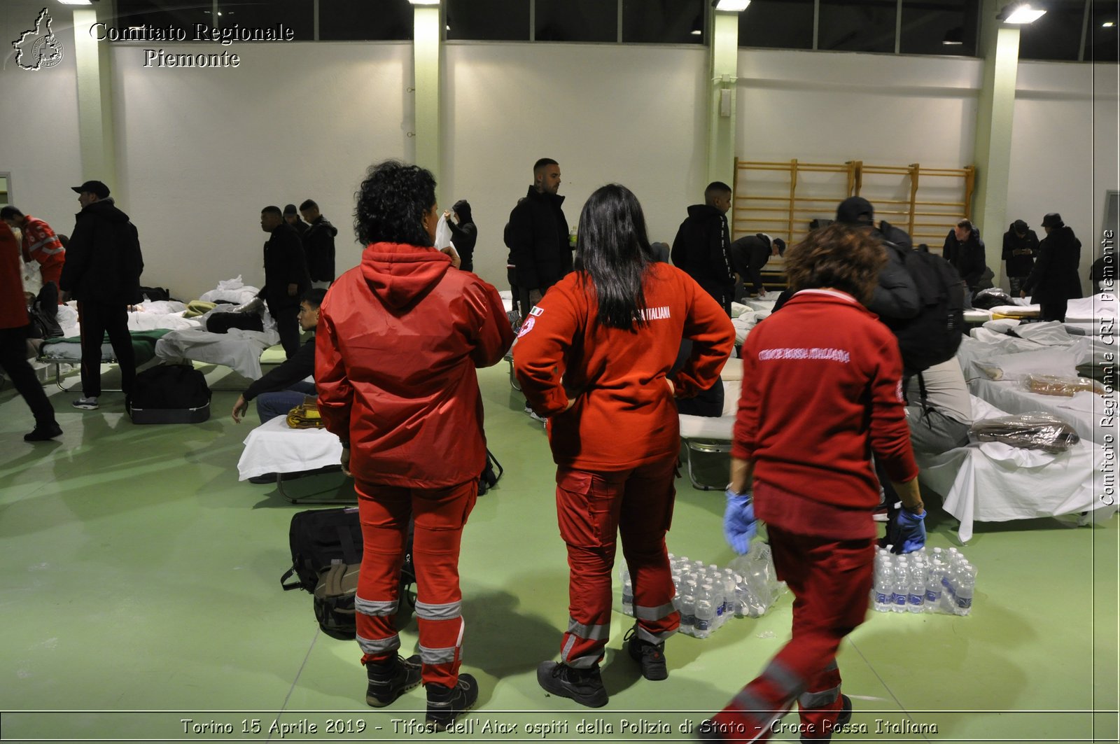 Torino 15 Aprile 2019 - Tifosi dell'Aiax ospiti della Polizia di Stato - Croce Rossa Italiana - Comitato Regionale del Piemonte