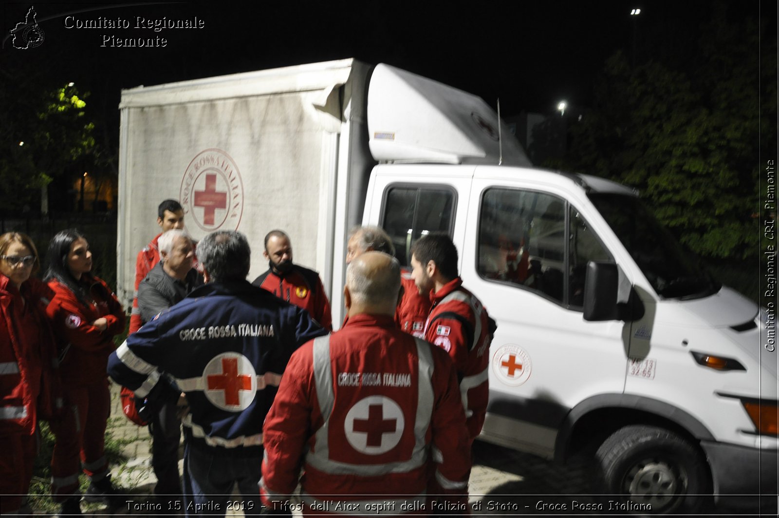 Torino 15 Aprile 2019 - Tifosi dell'Aiax ospiti della Polizia di Stato - Croce Rossa Italiana - Comitato Regionale del Piemonte