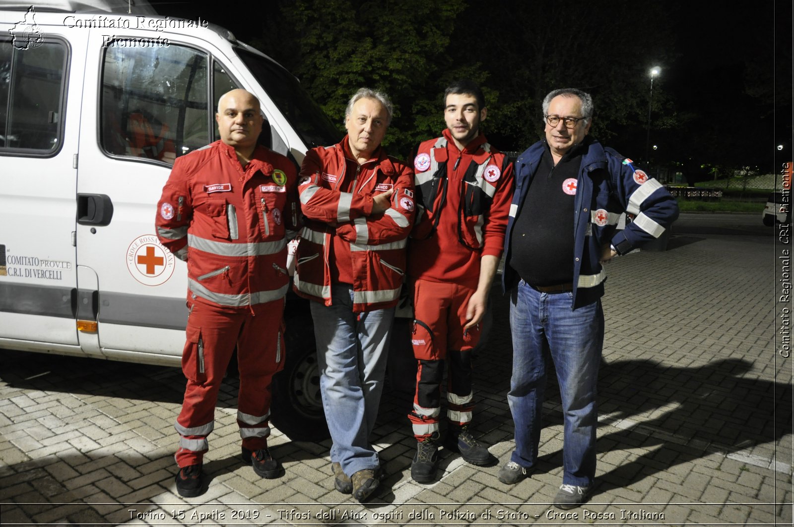 Torino 15 Aprile 2019 - Tifosi dell'Aiax ospiti della Polizia di Stato - Croce Rossa Italiana - Comitato Regionale del Piemonte