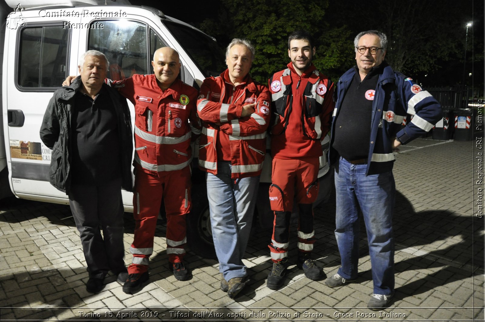 Torino 15 Aprile 2019 - Tifosi dell'Aiax ospiti della Polizia di Stato - Croce Rossa Italiana - Comitato Regionale del Piemonte