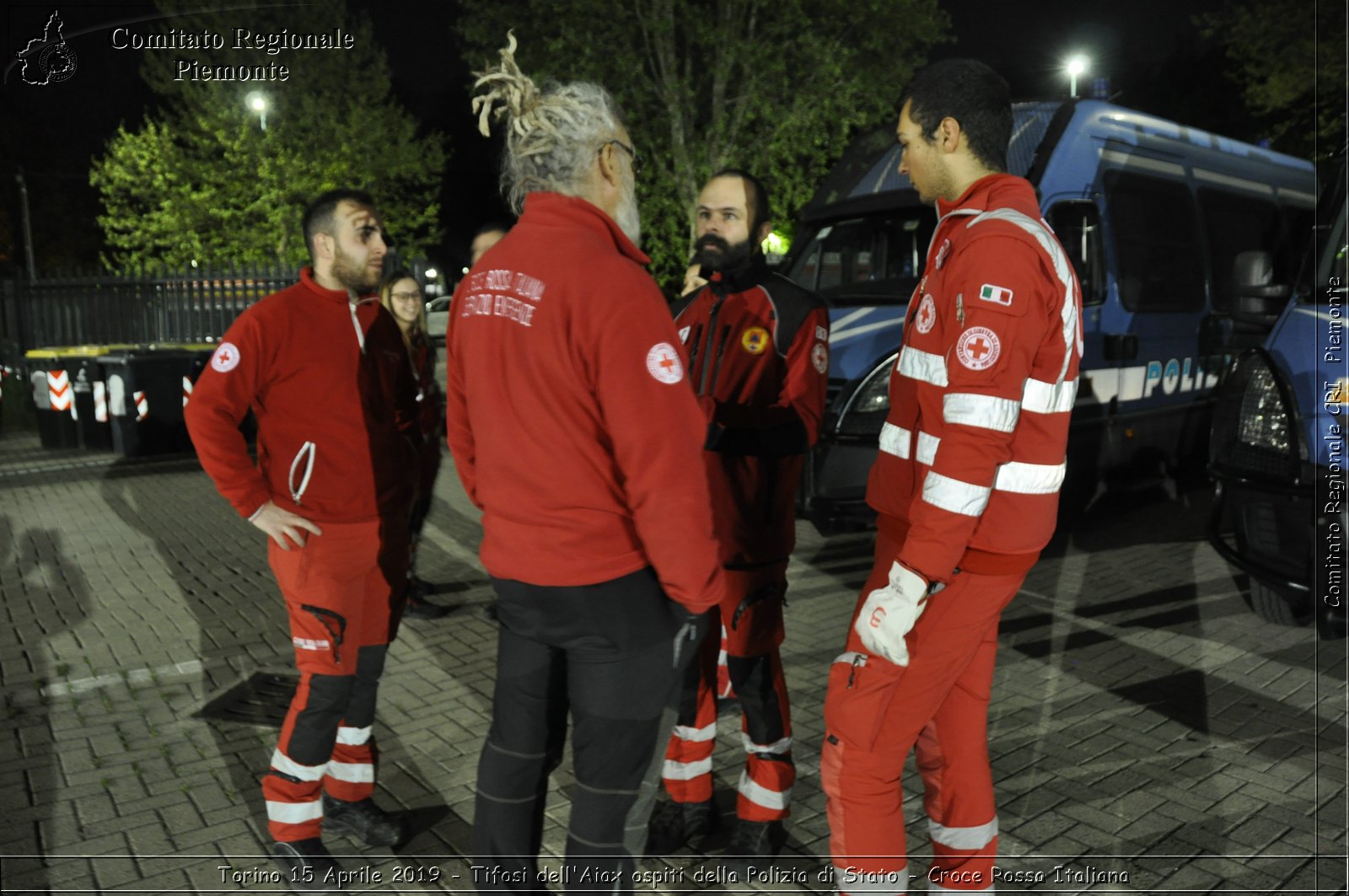 Torino 15 Aprile 2019 - Tifosi dell'Aiax ospiti della Polizia di Stato - Croce Rossa Italiana - Comitato Regionale del Piemonte