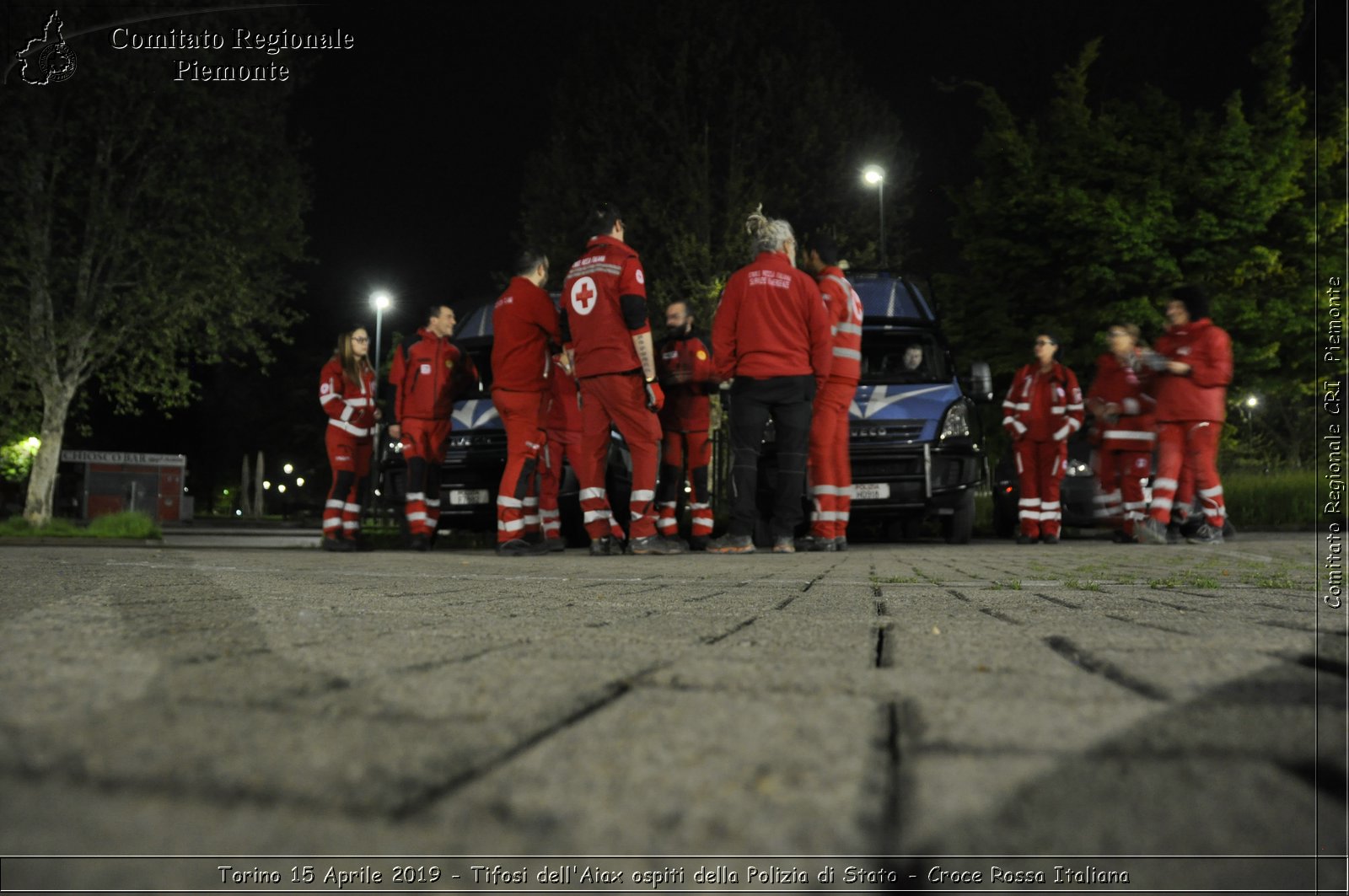 Torino 15 Aprile 2019 - Tifosi dell'Aiax ospiti della Polizia di Stato - Croce Rossa Italiana - Comitato Regionale del Piemonte