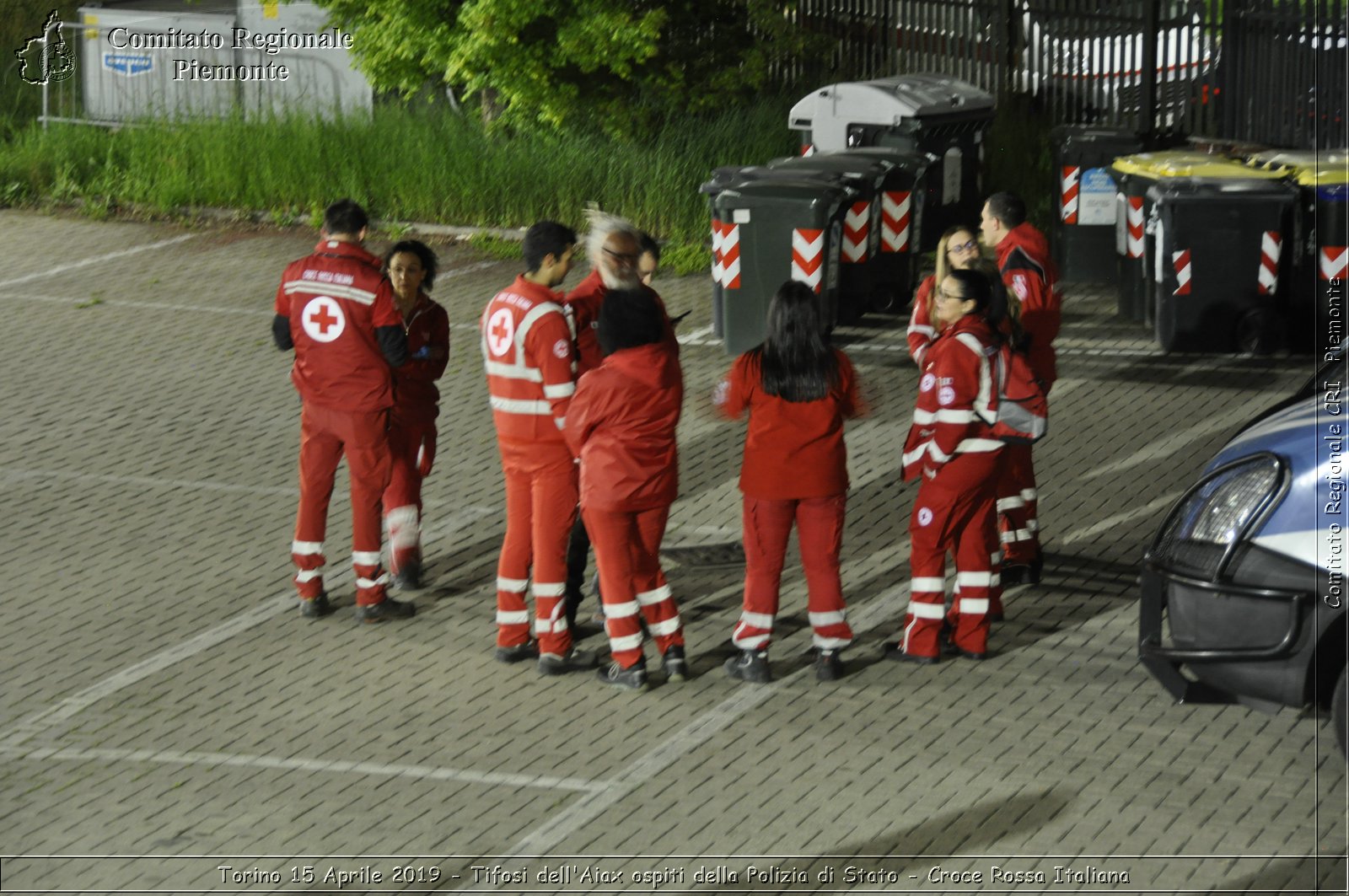 Torino 15 Aprile 2019 - Tifosi dell'Aiax ospiti della Polizia di Stato - Croce Rossa Italiana - Comitato Regionale del Piemonte