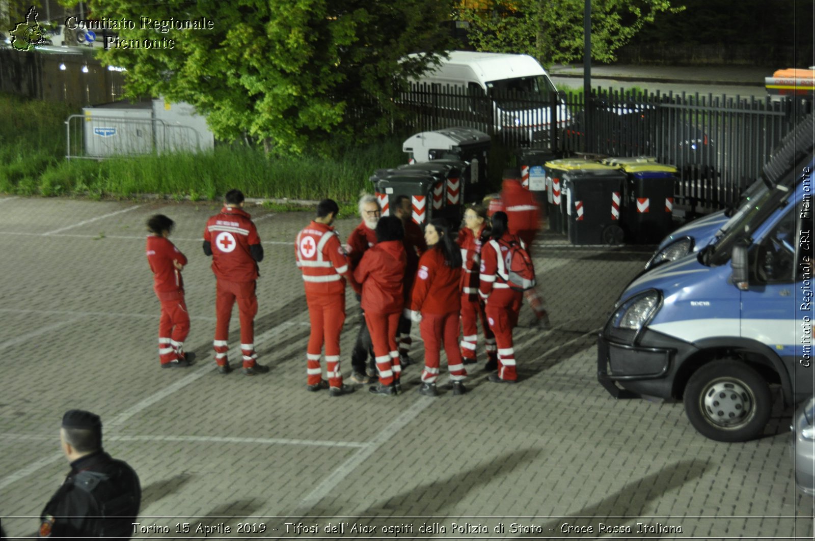 Torino 15 Aprile 2019 - Tifosi dell'Aiax ospiti della Polizia di Stato - Croce Rossa Italiana - Comitato Regionale del Piemonte