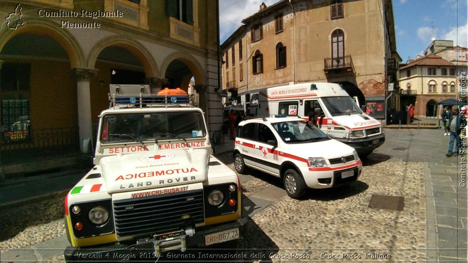 Vercelli 4 Maggio 2019 - Giornata Internazionale della Croce Rossa - Croce Rossa Italiana - Comitato Regionale del Piemonte