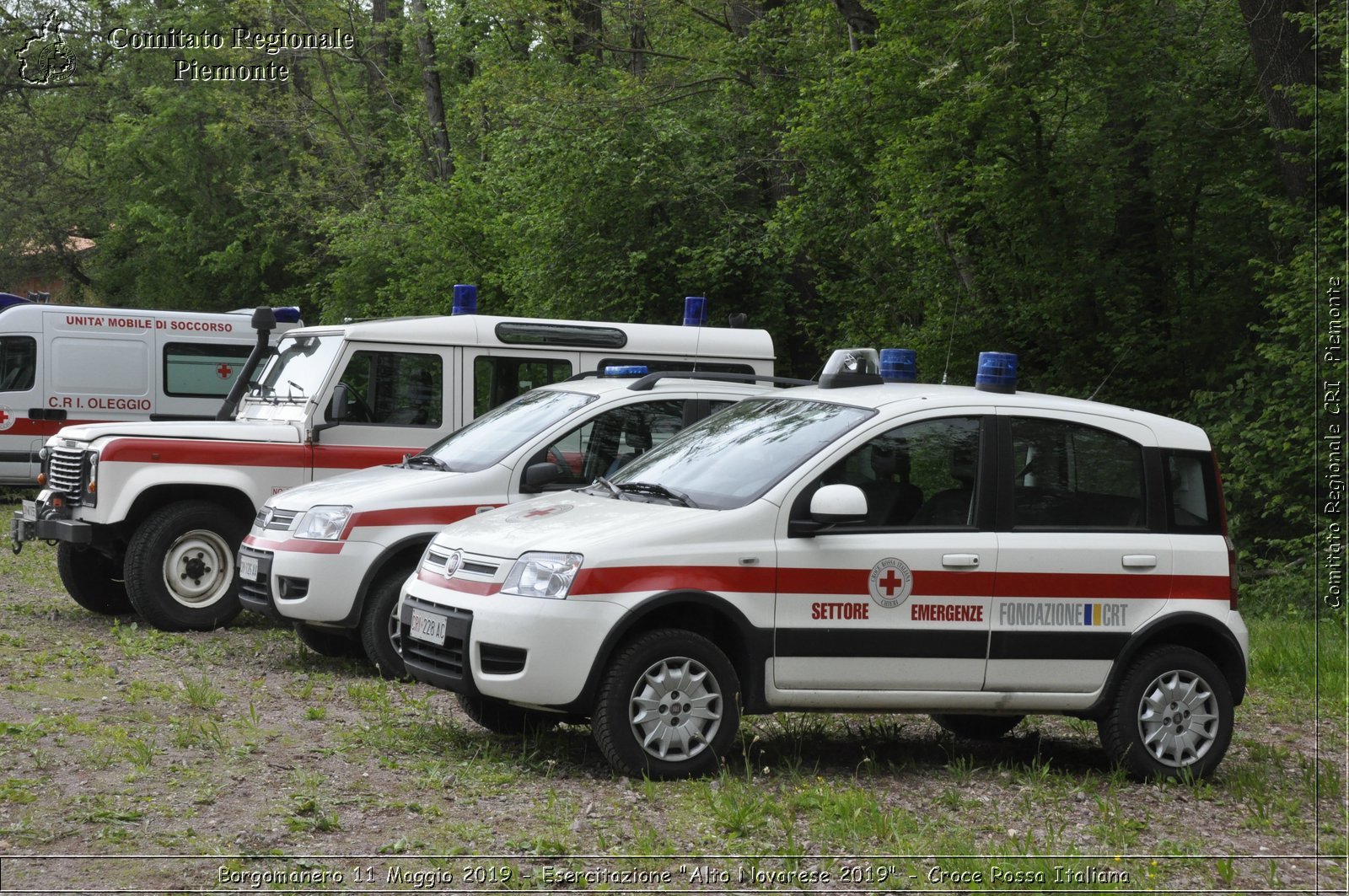 Borgomanero 11 Maggio 2019 - Esercitazione "Alto Novarese 2019" - Croce Rossa Italiana - Comitato Regionale del Piemonte