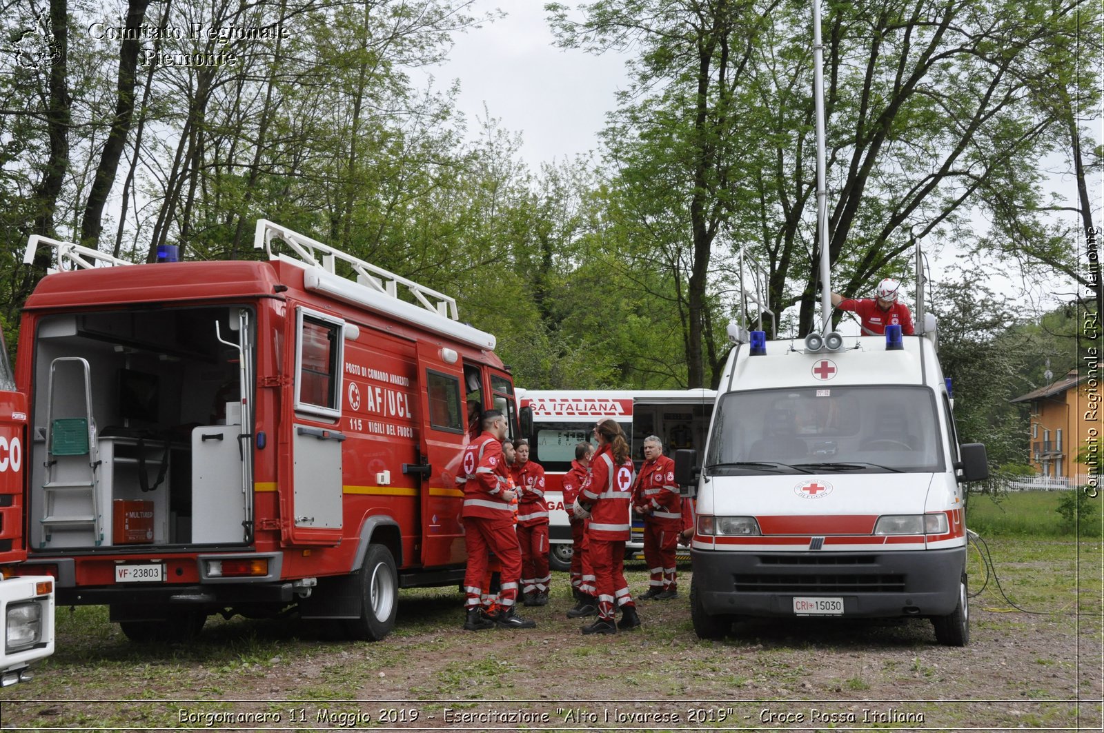 Borgomanero 11 Maggio 2019 - Esercitazione "Alto Novarese 2019" - Croce Rossa Italiana - Comitato Regionale del Piemonte