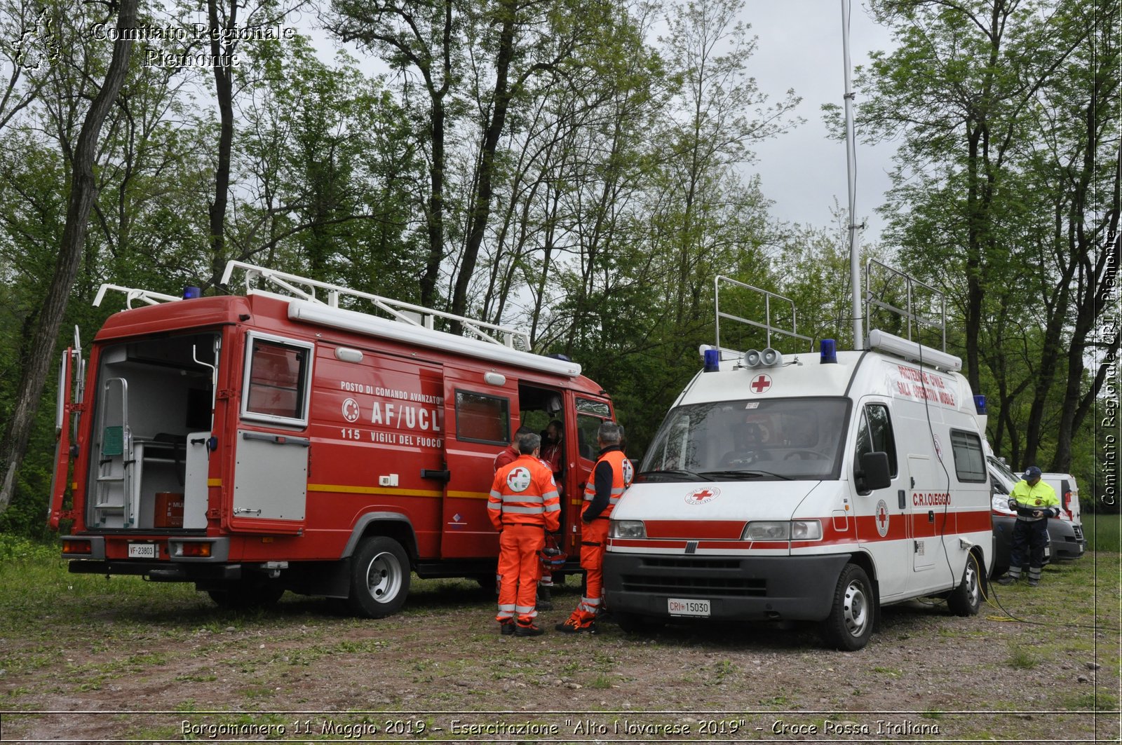 Borgomanero 11 Maggio 2019 - Esercitazione "Alto Novarese 2019" - Croce Rossa Italiana - Comitato Regionale del Piemonte