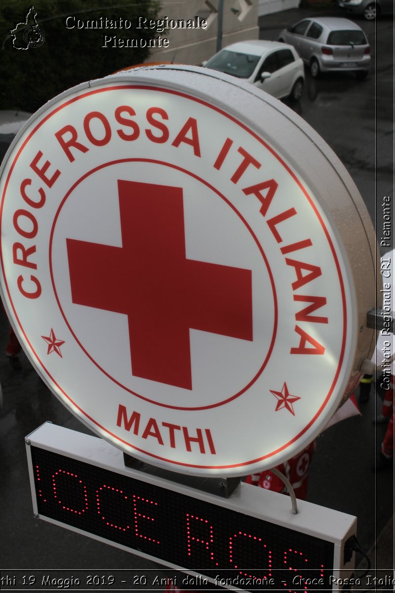 Mathi 19 Maggio 2019 - 20 Anni dalla fondazione - Croce Rossa Italiana - Comitato Regionale del Piemonte