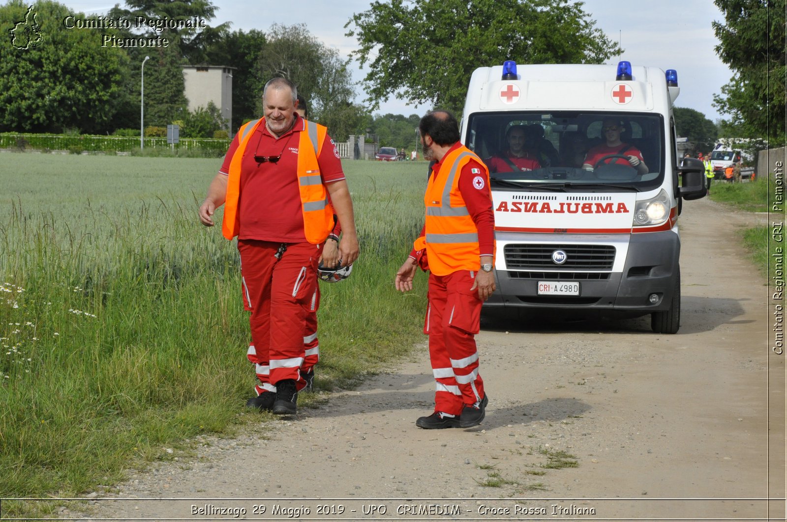 Bellinzago 29 Maggio 2019 - UPO  CRIMEDIM - Croce Rossa Italiana - Comitato Regionale del Piemonte