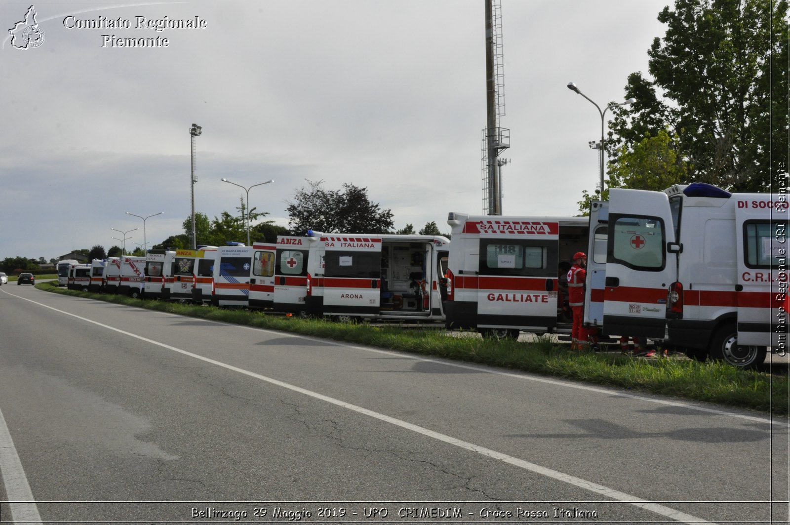 Bellinzago 29 Maggio 2019 - UPO  CRIMEDIM - Croce Rossa Italiana - Comitato Regionale del Piemonte