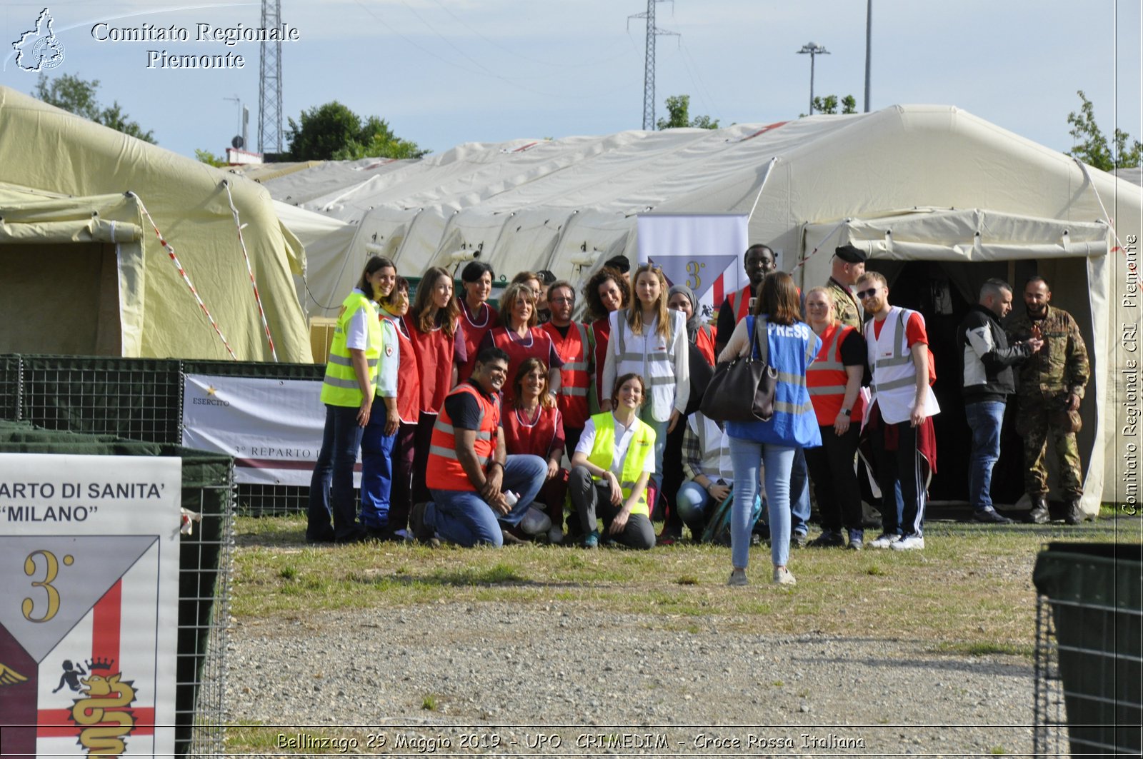 Bellinzago 29 Maggio 2019 - UPO  CRIMEDIM - Croce Rossa Italiana - Comitato Regionale del Piemonte