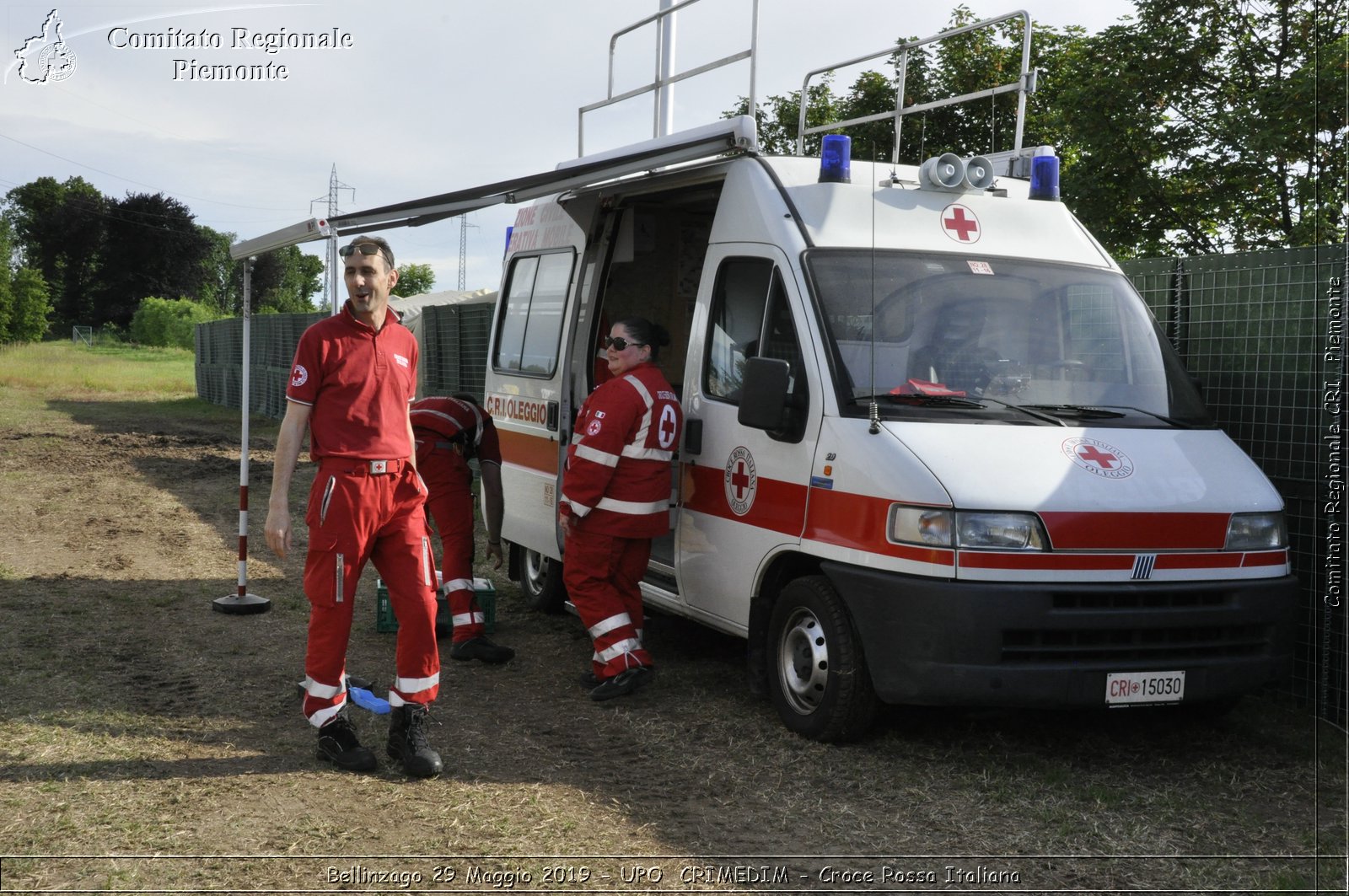 Bellinzago 29 Maggio 2019 - UPO  CRIMEDIM - Croce Rossa Italiana - Comitato Regionale del Piemonte