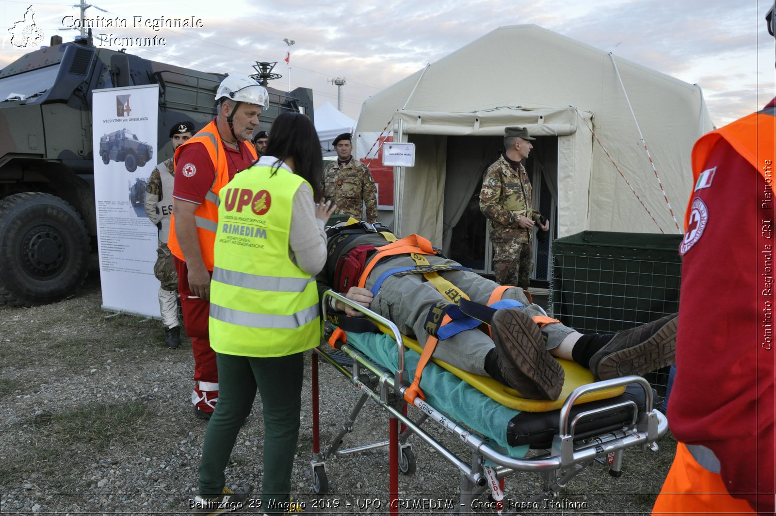 Bellinzago 29 Maggio 2019 - UPO  CRIMEDIM - Croce Rossa Italiana - Comitato Regionale del Piemonte