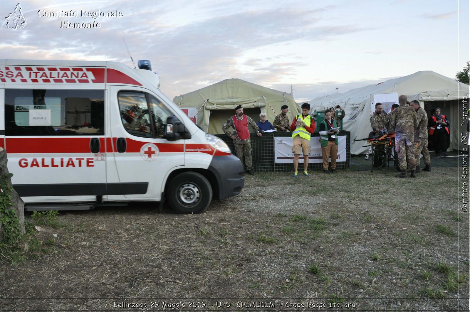 Bellinzago 29 Maggio 2019 - UPO  CRIMEDIM - Croce Rossa Italiana - Comitato Regionale del Piemonte