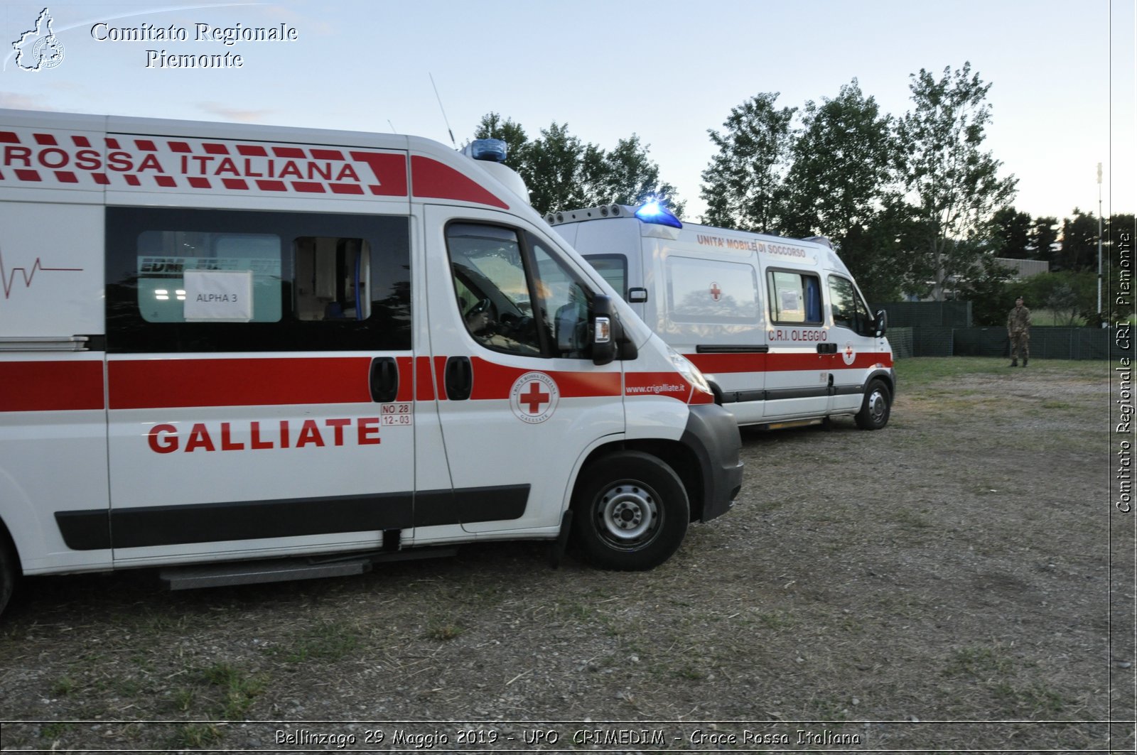 Bellinzago 29 Maggio 2019 - UPO  CRIMEDIM - Croce Rossa Italiana - Comitato Regionale del Piemonte