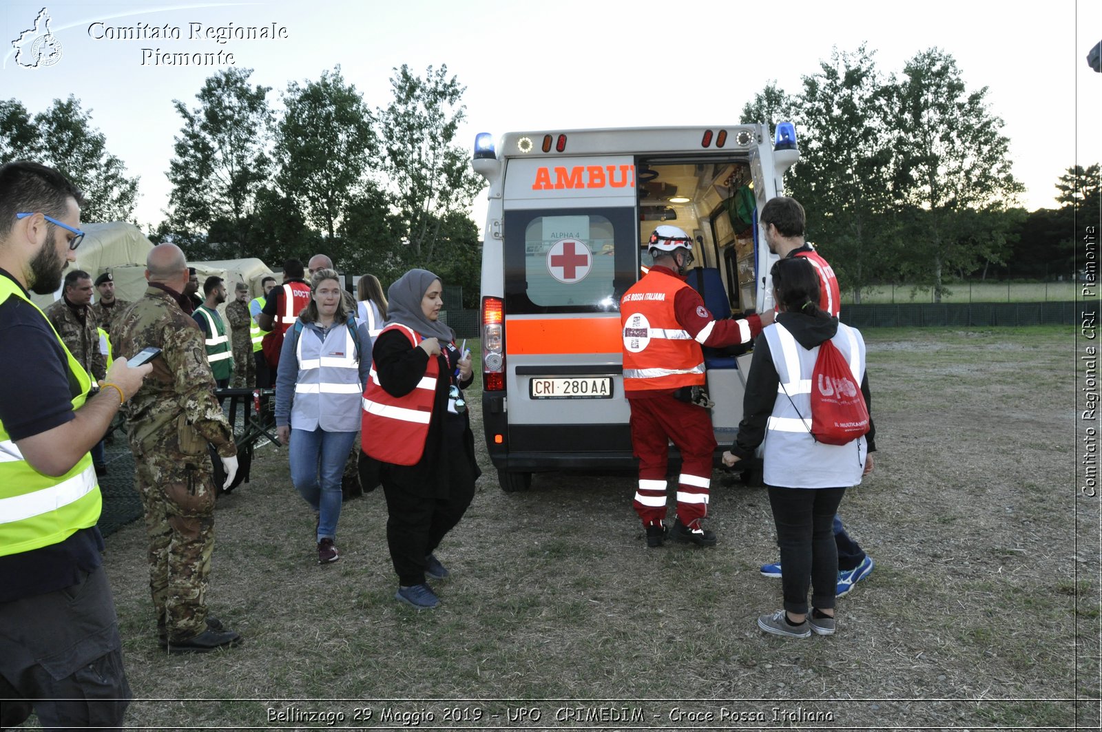 Bellinzago 29 Maggio 2019 - UPO  CRIMEDIM - Croce Rossa Italiana - Comitato Regionale del Piemonte