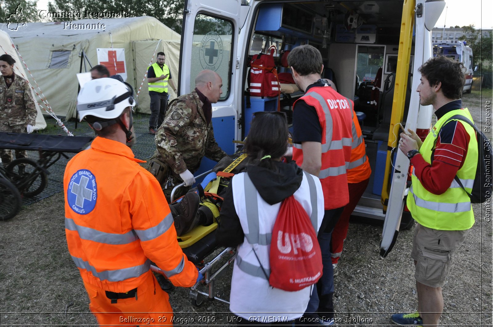 Bellinzago 29 Maggio 2019 - UPO  CRIMEDIM - Croce Rossa Italiana - Comitato Regionale del Piemonte