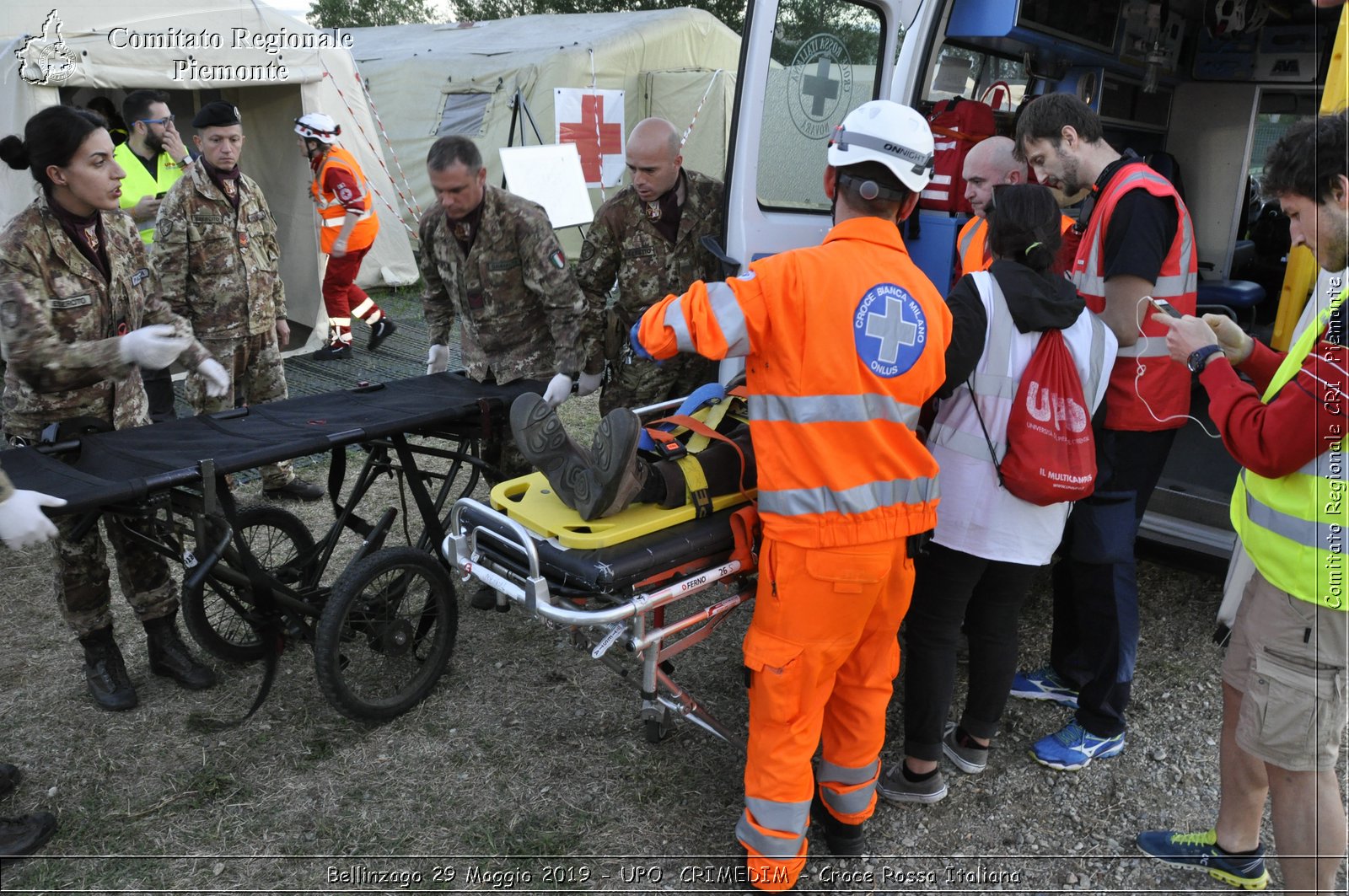 Bellinzago 29 Maggio 2019 - UPO  CRIMEDIM - Croce Rossa Italiana - Comitato Regionale del Piemonte