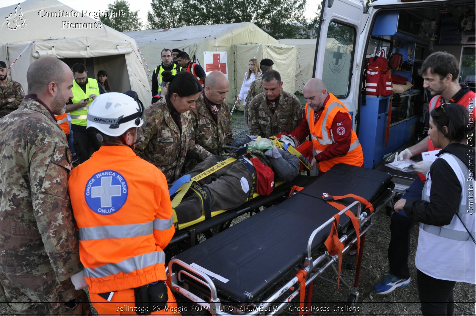 Bellinzago 29 Maggio 2019 - UPO  CRIMEDIM - Croce Rossa Italiana - Comitato Regionale del Piemonte