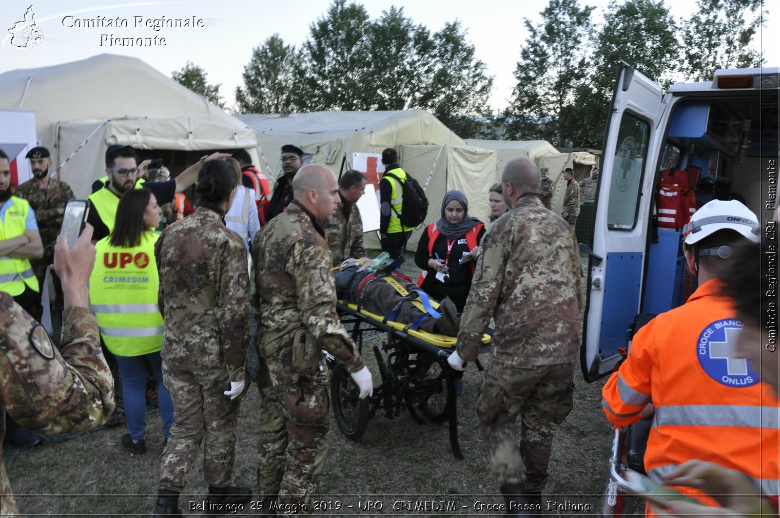 Bellinzago 29 Maggio 2019 - UPO  CRIMEDIM - Croce Rossa Italiana - Comitato Regionale del Piemonte