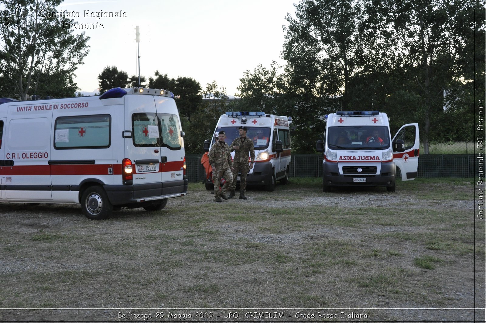 Bellinzago 29 Maggio 2019 - UPO  CRIMEDIM - Croce Rossa Italiana - Comitato Regionale del Piemonte