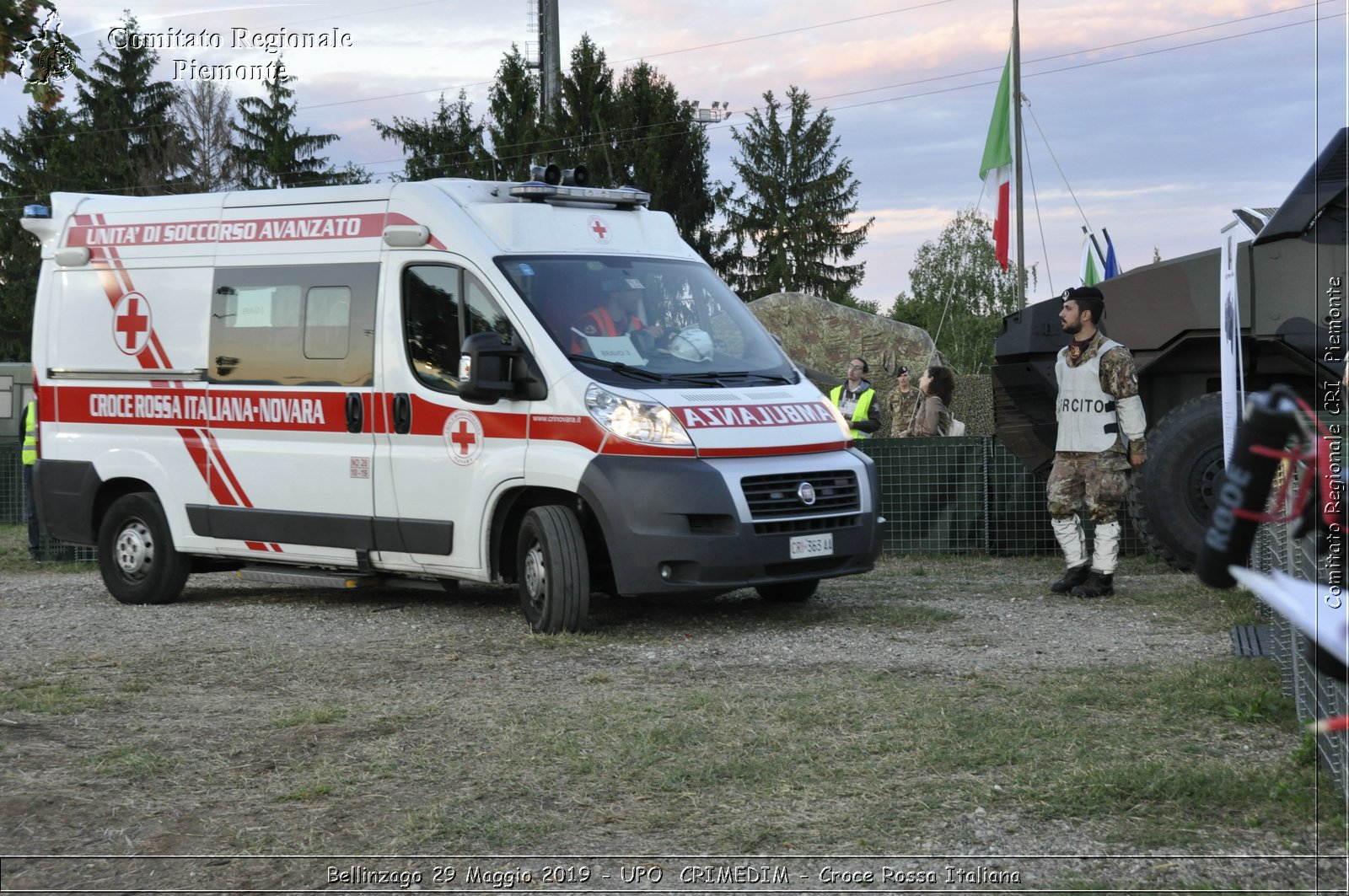 Bellinzago 29 Maggio 2019 - UPO  CRIMEDIM - Croce Rossa Italiana - Comitato Regionale del Piemonte