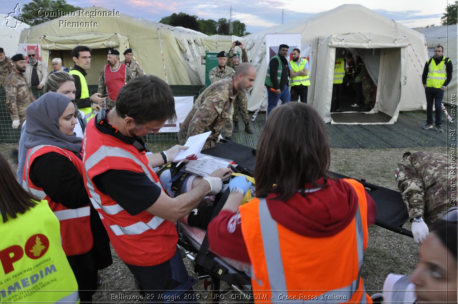 Bellinzago 29 Maggio 2019 - UPO  CRIMEDIM - Croce Rossa Italiana - Comitato Regionale del Piemonte