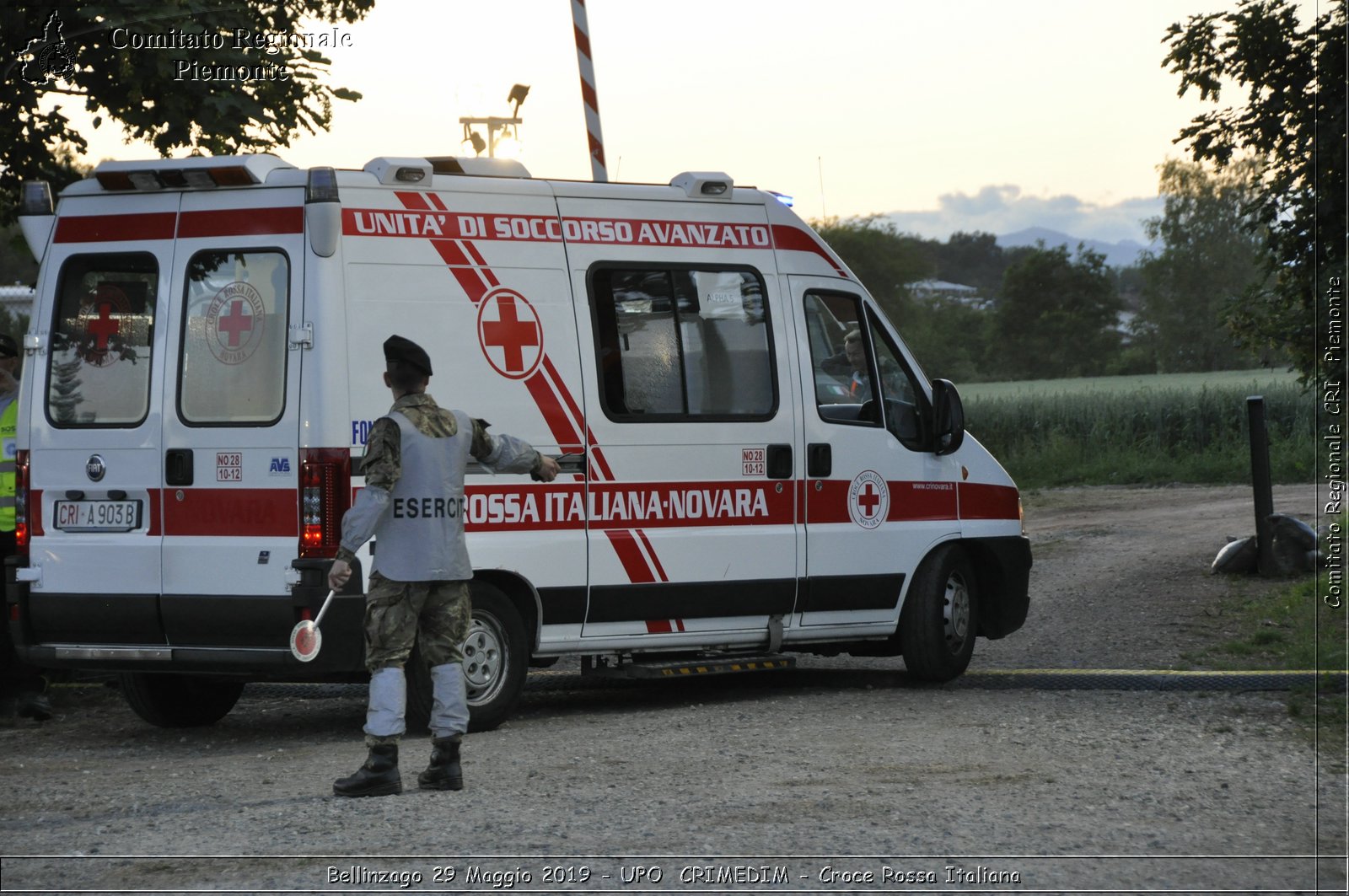 Bellinzago 29 Maggio 2019 - UPO  CRIMEDIM - Croce Rossa Italiana - Comitato Regionale del Piemonte