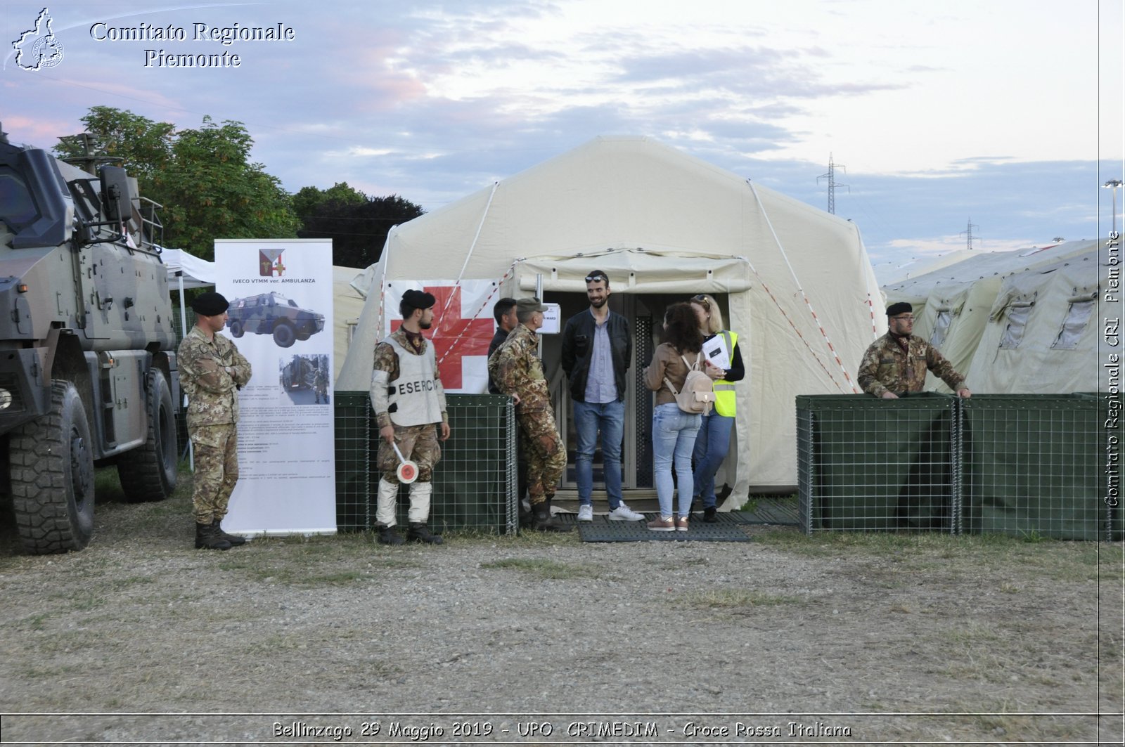 Bellinzago 29 Maggio 2019 - UPO  CRIMEDIM - Croce Rossa Italiana - Comitato Regionale del Piemonte