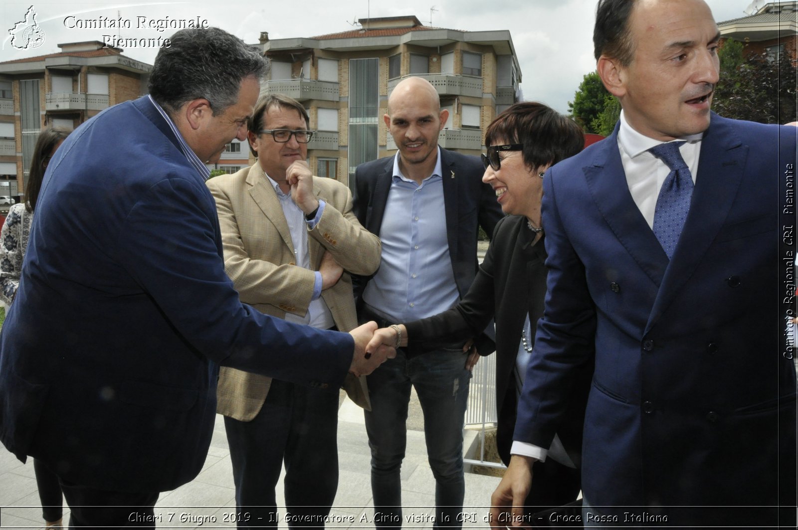 Chieri 7 Giugno 2019 - Il Governatore A.Cirio visita la CRI di Chieri - Croce Rossa Italiana - Comitato Regionale del Piemonte