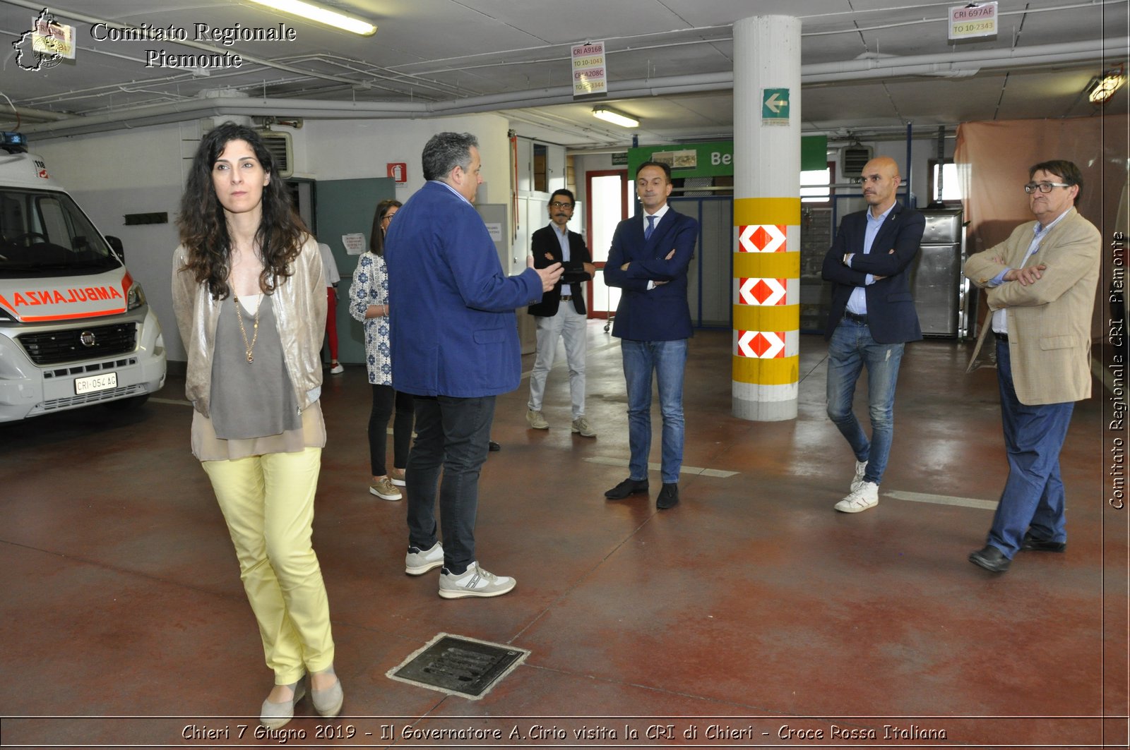 Chieri 7 Giugno 2019 - Il Governatore A.Cirio visita la CRI di Chieri - Croce Rossa Italiana - Comitato Regionale del Piemonte