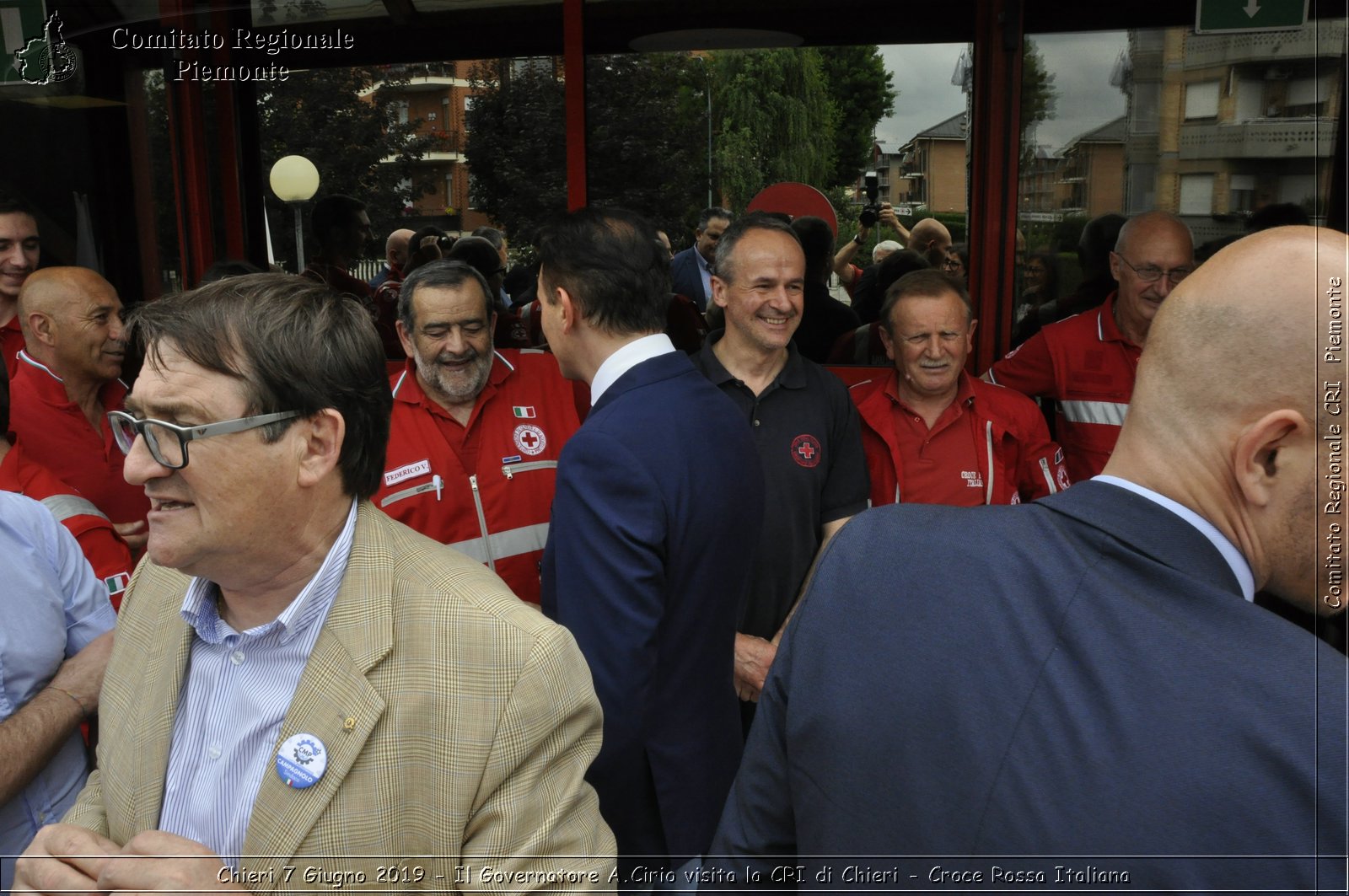 Chieri 7 Giugno 2019 - Il Governatore A.Cirio visita la CRI di Chieri - Croce Rossa Italiana - Comitato Regionale del Piemonte