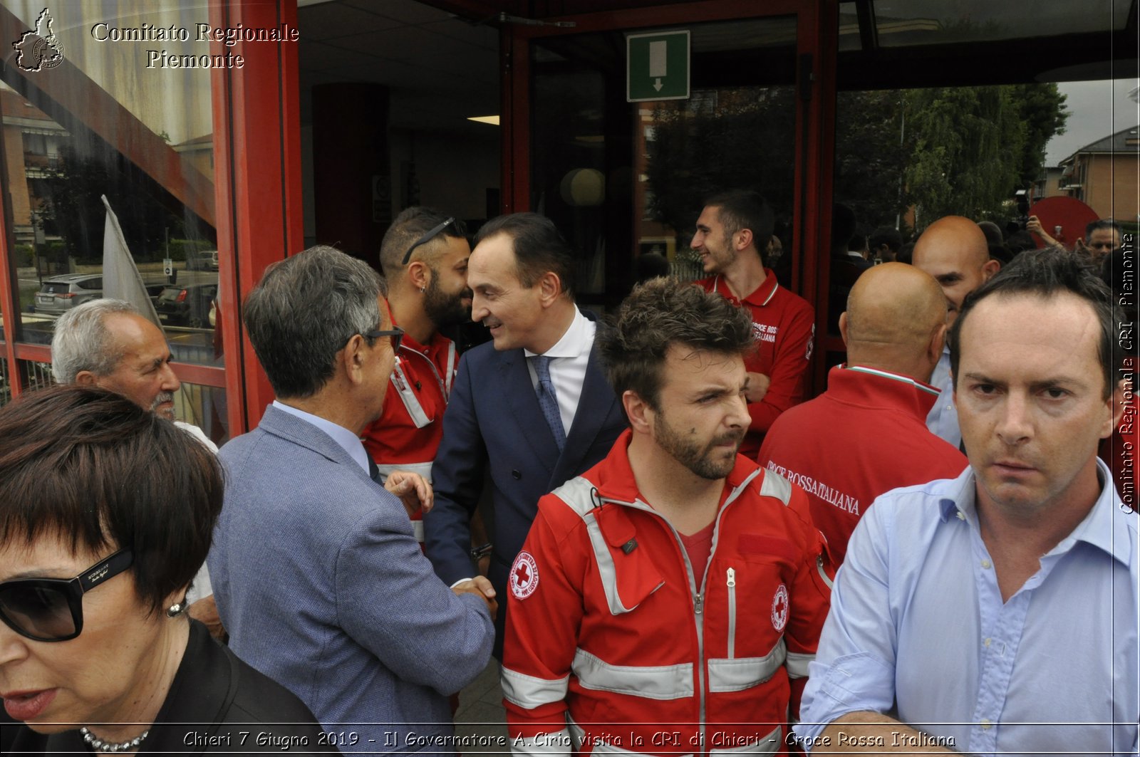 Chieri 7 Giugno 2019 - Il Governatore A.Cirio visita la CRI di Chieri - Croce Rossa Italiana - Comitato Regionale del Piemonte