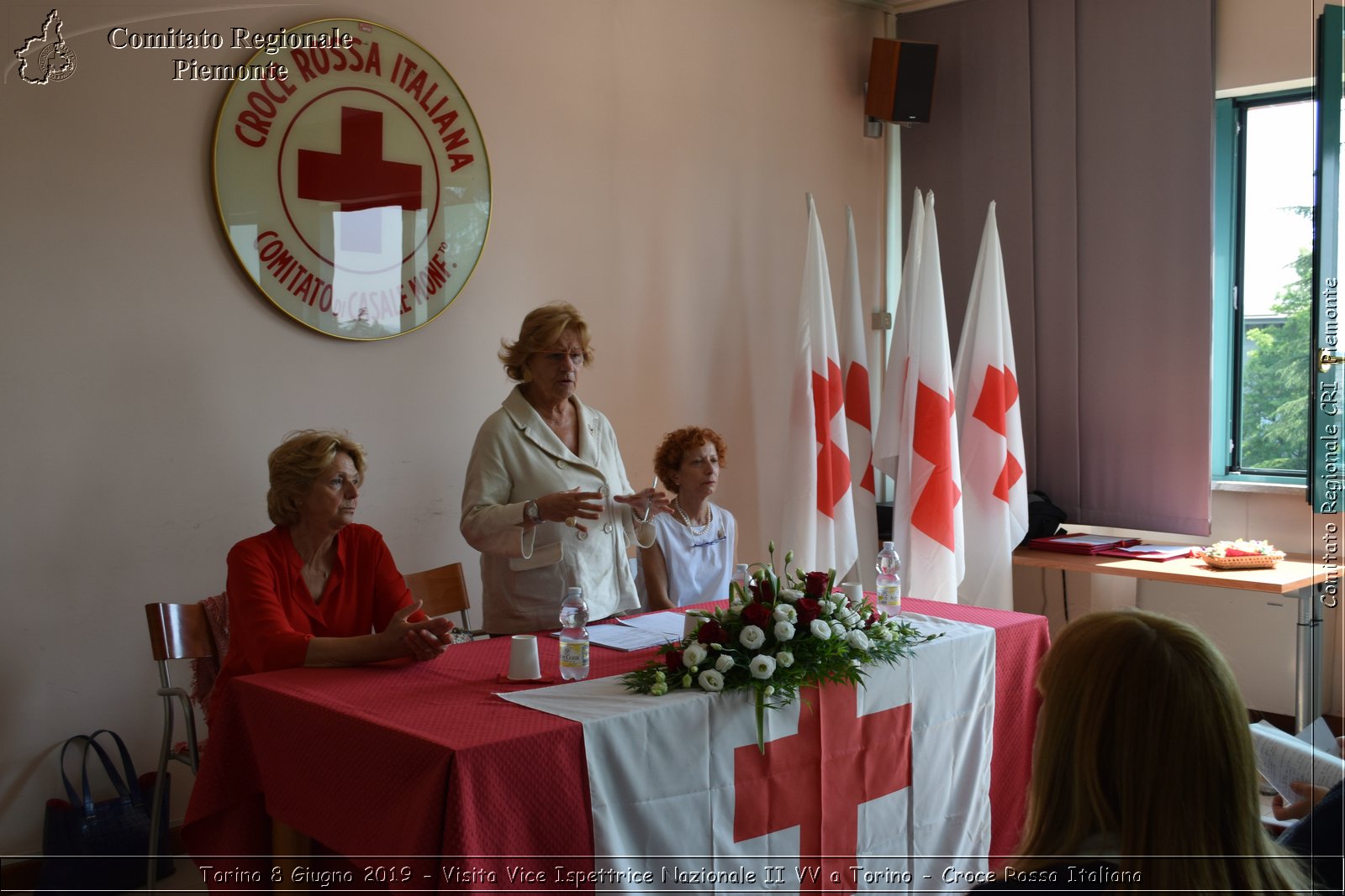 Torino 8 Giugno 2019 - Visita Vice Ispettrice II VV a Torino - Croce Rossa Italiana - Comitato Regionale del Piemonte