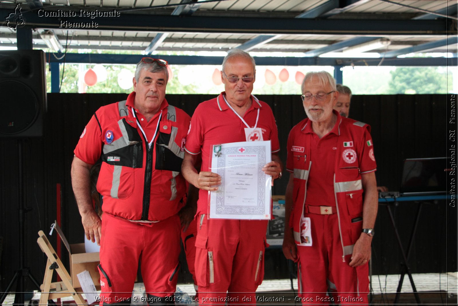 Villar Dora 9 Giugno 2019 - Le premiazioni dei Volontari - Croce Rossa Italiana - Comitato Regionale del Piemonte