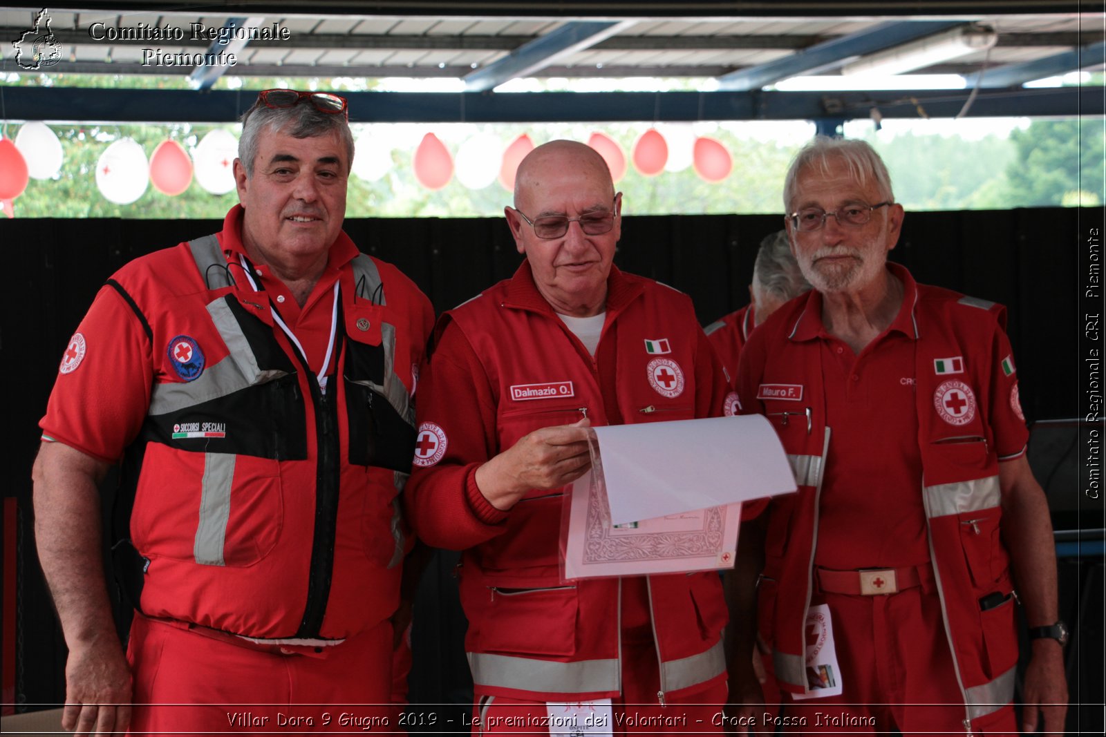 Villar Dora 9 Giugno 2019 - Le premiazioni dei Volontari - Croce Rossa Italiana - Comitato Regionale del Piemonte