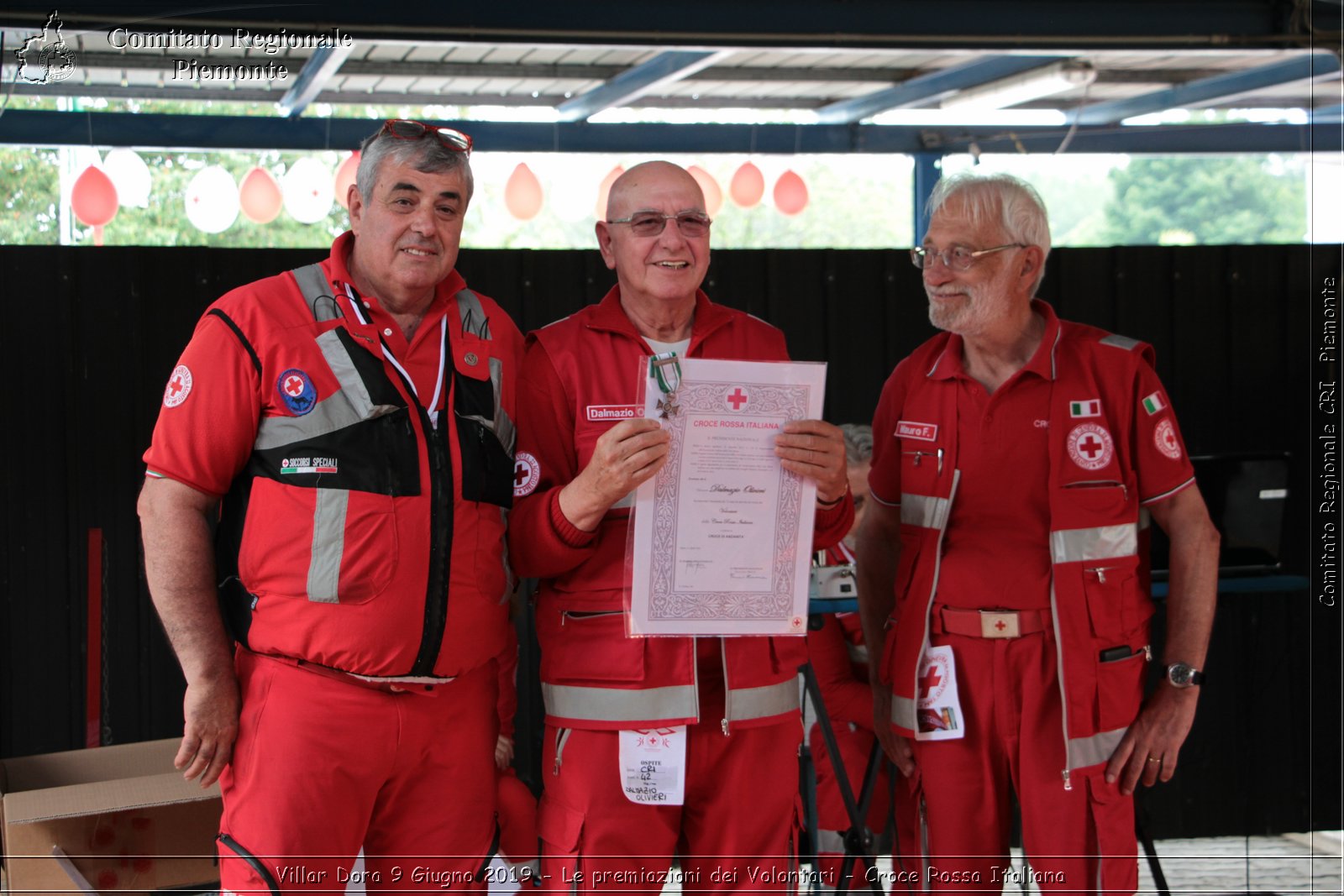 Villar Dora 9 Giugno 2019 - Le premiazioni dei Volontari - Croce Rossa Italiana - Comitato Regionale del Piemonte