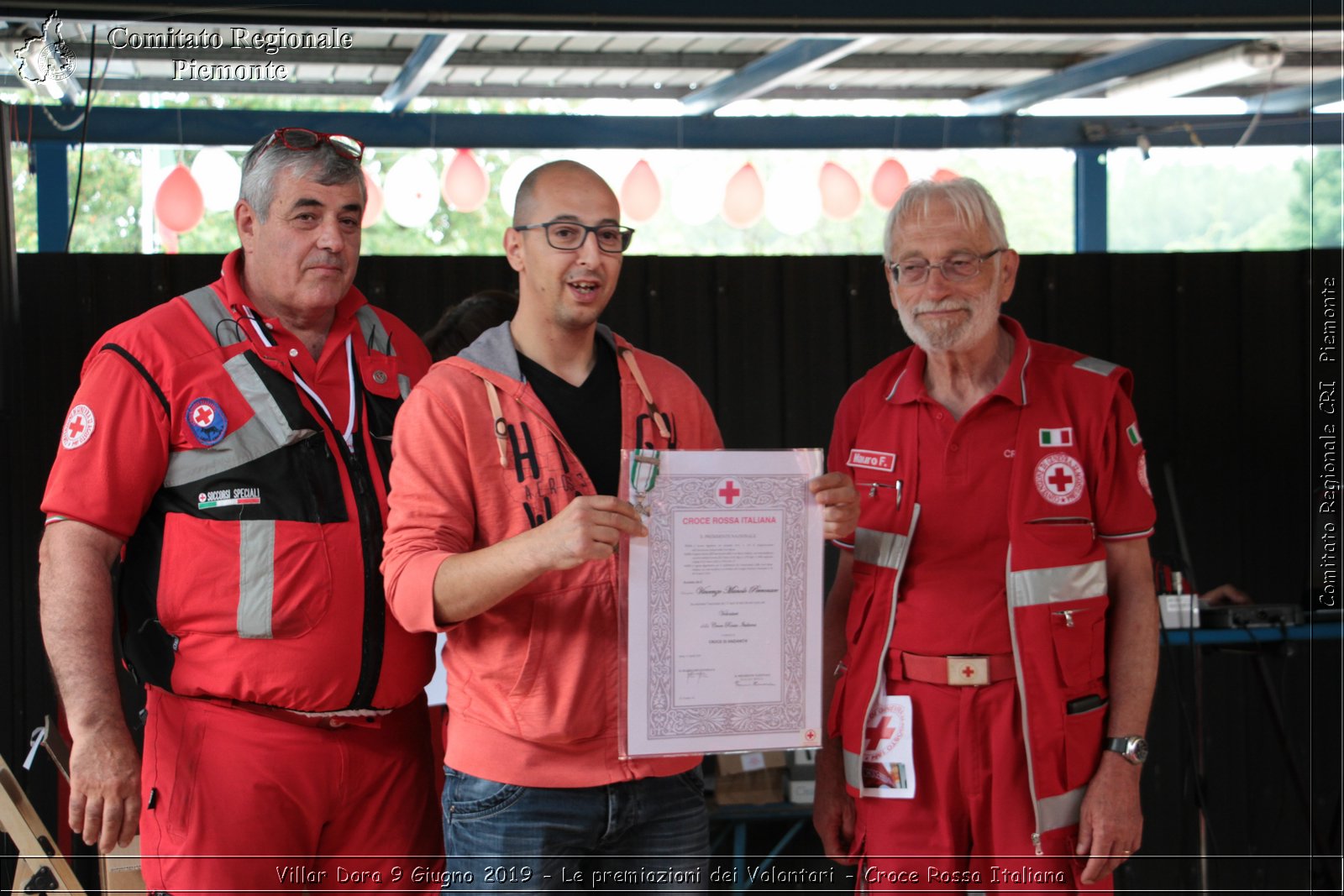 Villar Dora 9 Giugno 2019 - Le premiazioni dei Volontari - Croce Rossa Italiana - Comitato Regionale del Piemonte