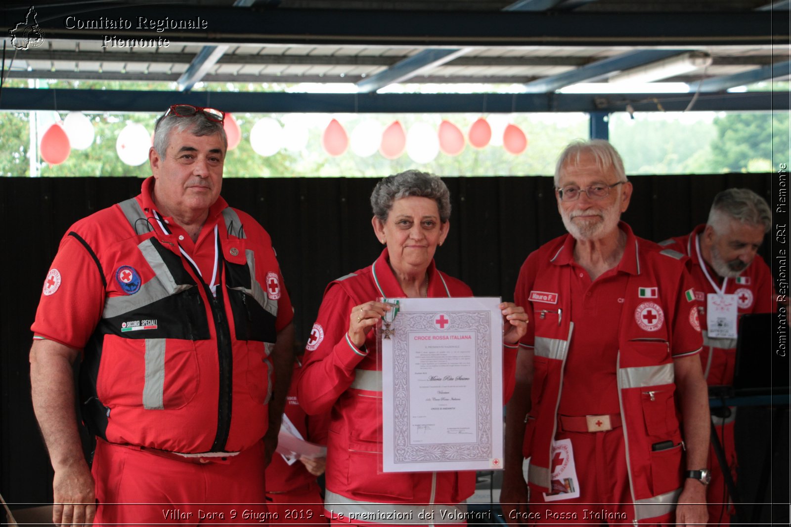 Villar Dora 9 Giugno 2019 - Le premiazioni dei Volontari - Croce Rossa Italiana - Comitato Regionale del Piemonte