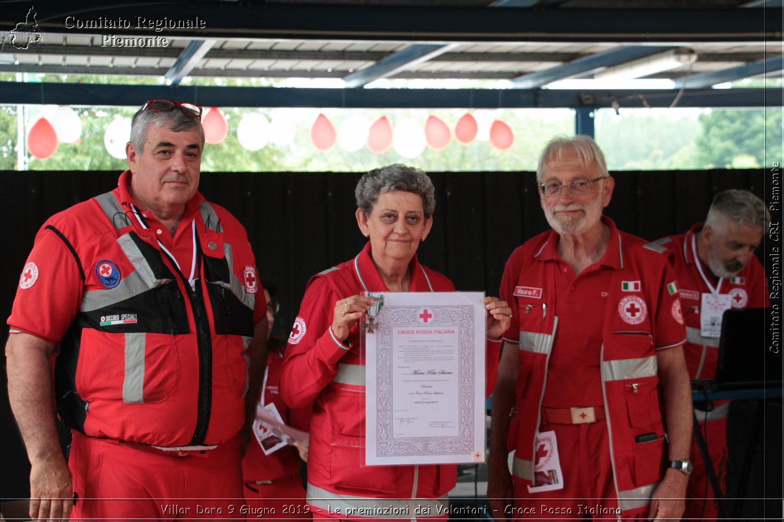 Villar Dora 9 Giugno 2019 - Le premiazioni dei Volontari - Croce Rossa Italiana - Comitato Regionale del Piemonte