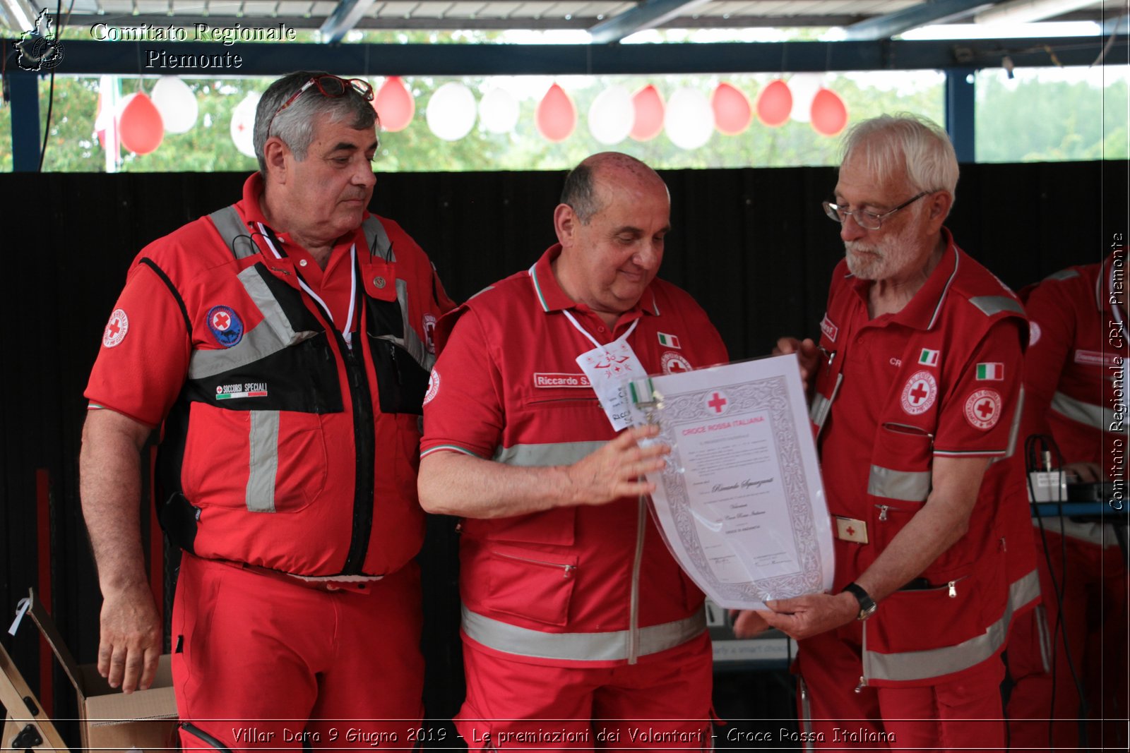 Villar Dora 9 Giugno 2019 - Le premiazioni dei Volontari - Croce Rossa Italiana - Comitato Regionale del Piemonte