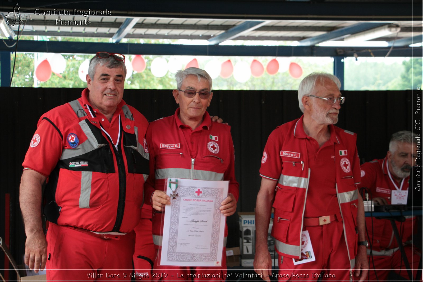 Villar Dora 9 Giugno 2019 - Le premiazioni dei Volontari - Croce Rossa Italiana - Comitato Regionale del Piemonte